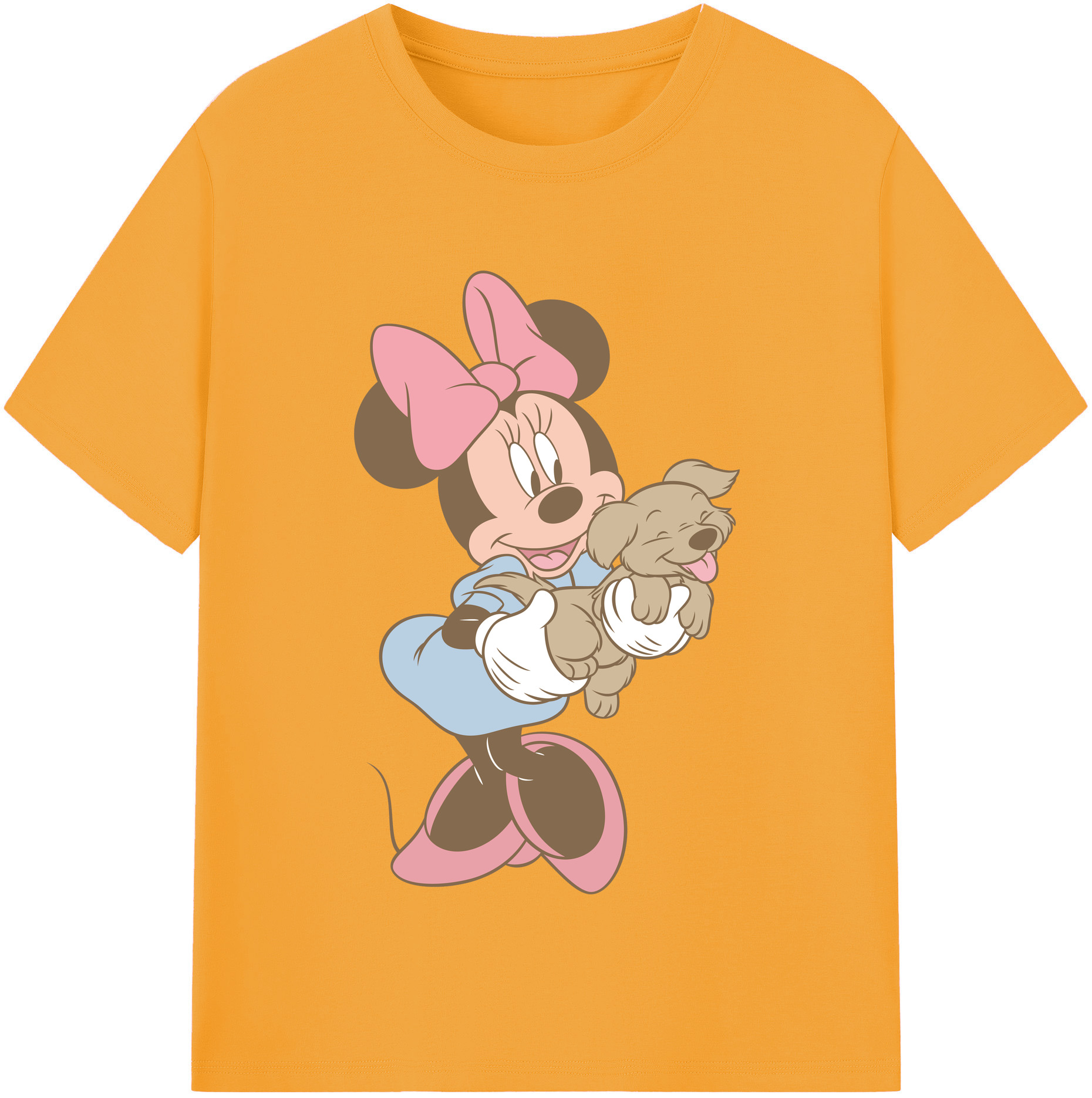 （画像用） ミッキーマウス Mickey Mouse レディースカジュアルプリントTシャツ（綿100％）