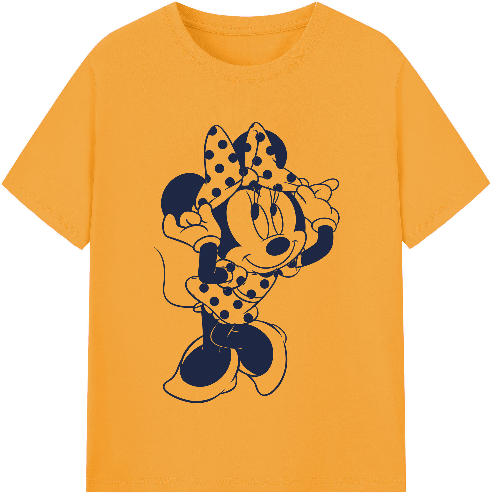（画像用） ミッキーマウス Mickey Mouse レディースカジュアルプリントTシャツ（綿100％）