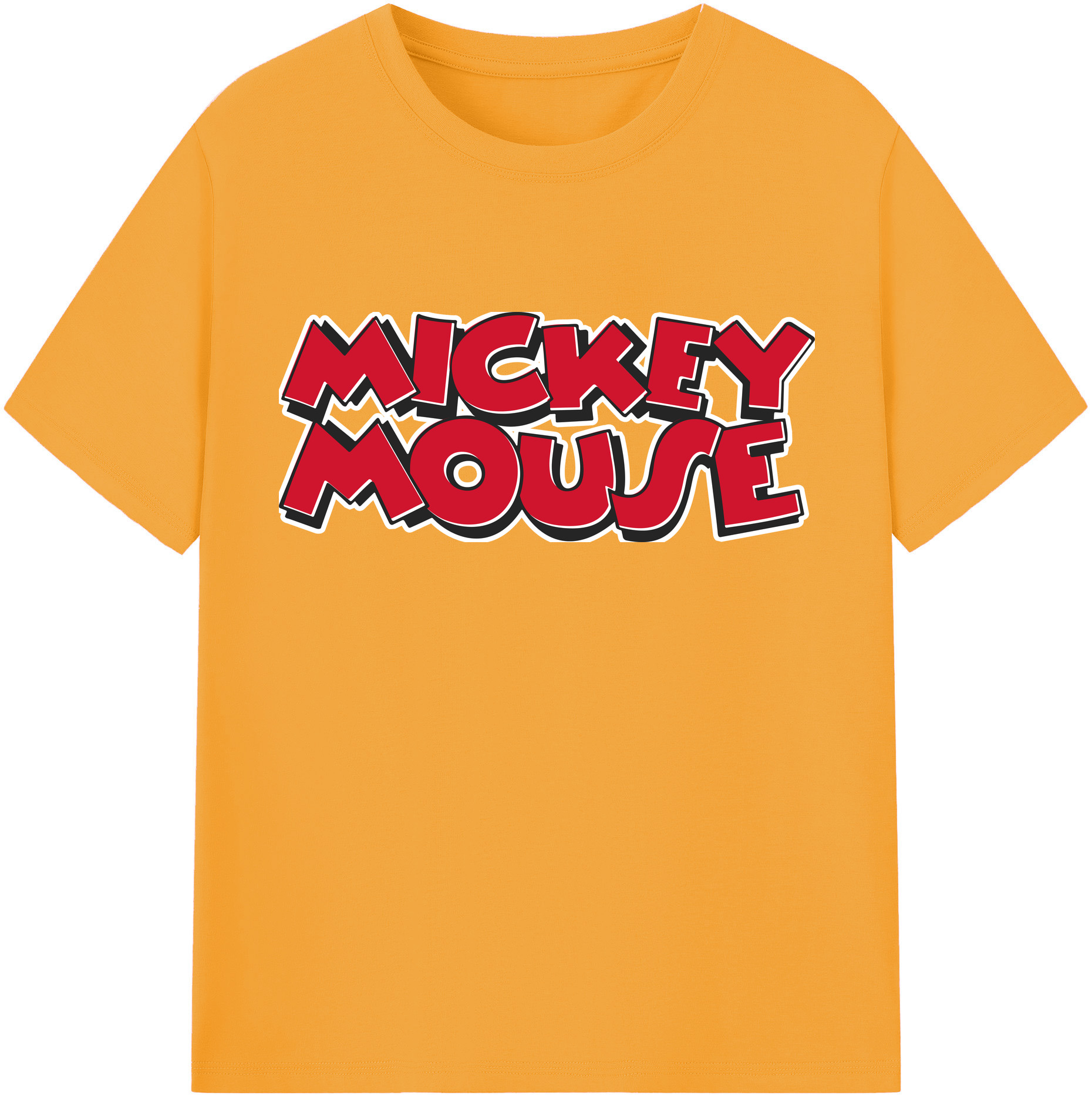 （画像用） ミッキーマウス Mickey Mouse レディースカジュアルプリントTシャツ（綿100％）