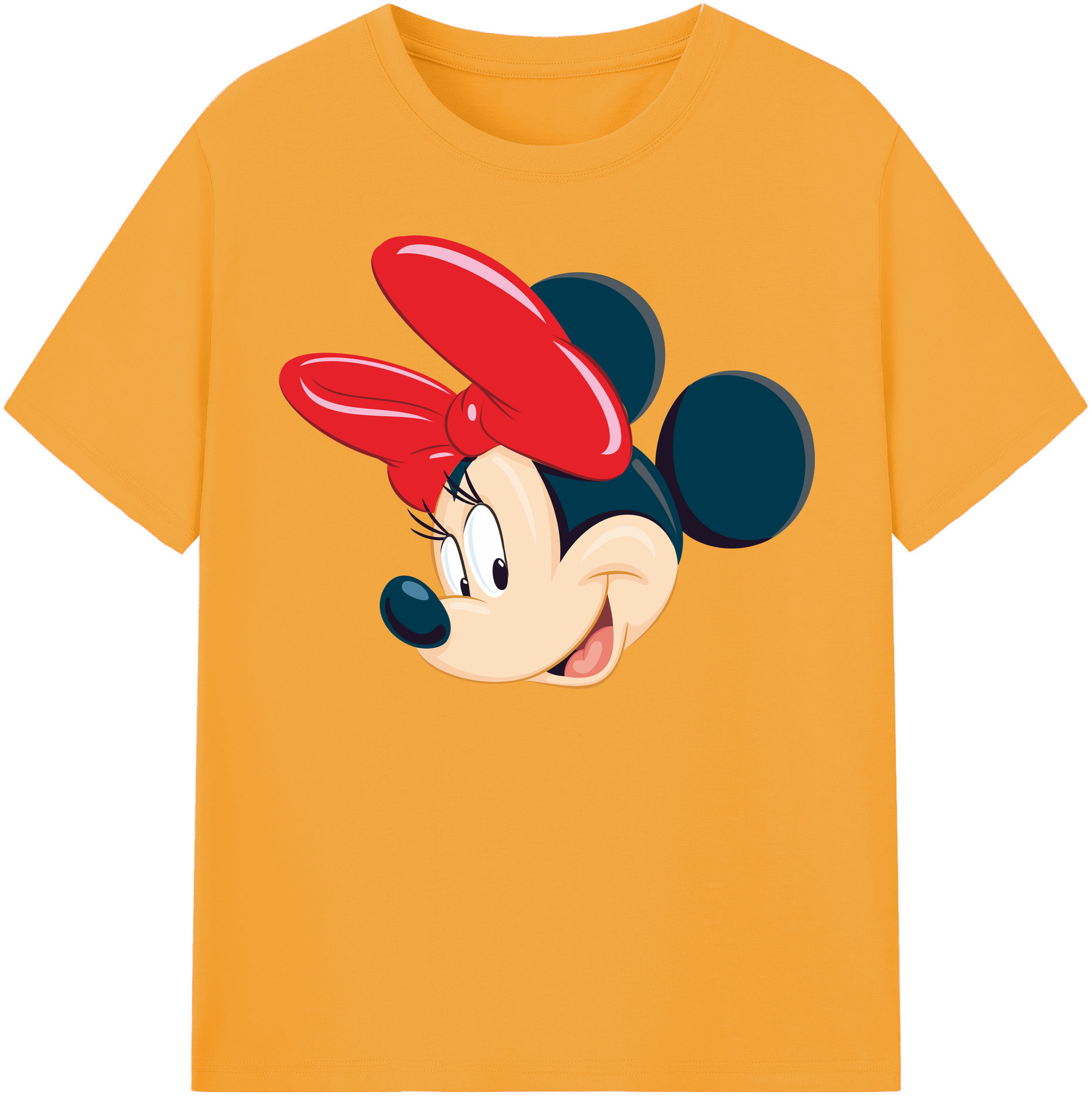 （画像用） ミッキーマウス Mickey Mouse レディースカジュアルプリントTシャツ（綿100％）
