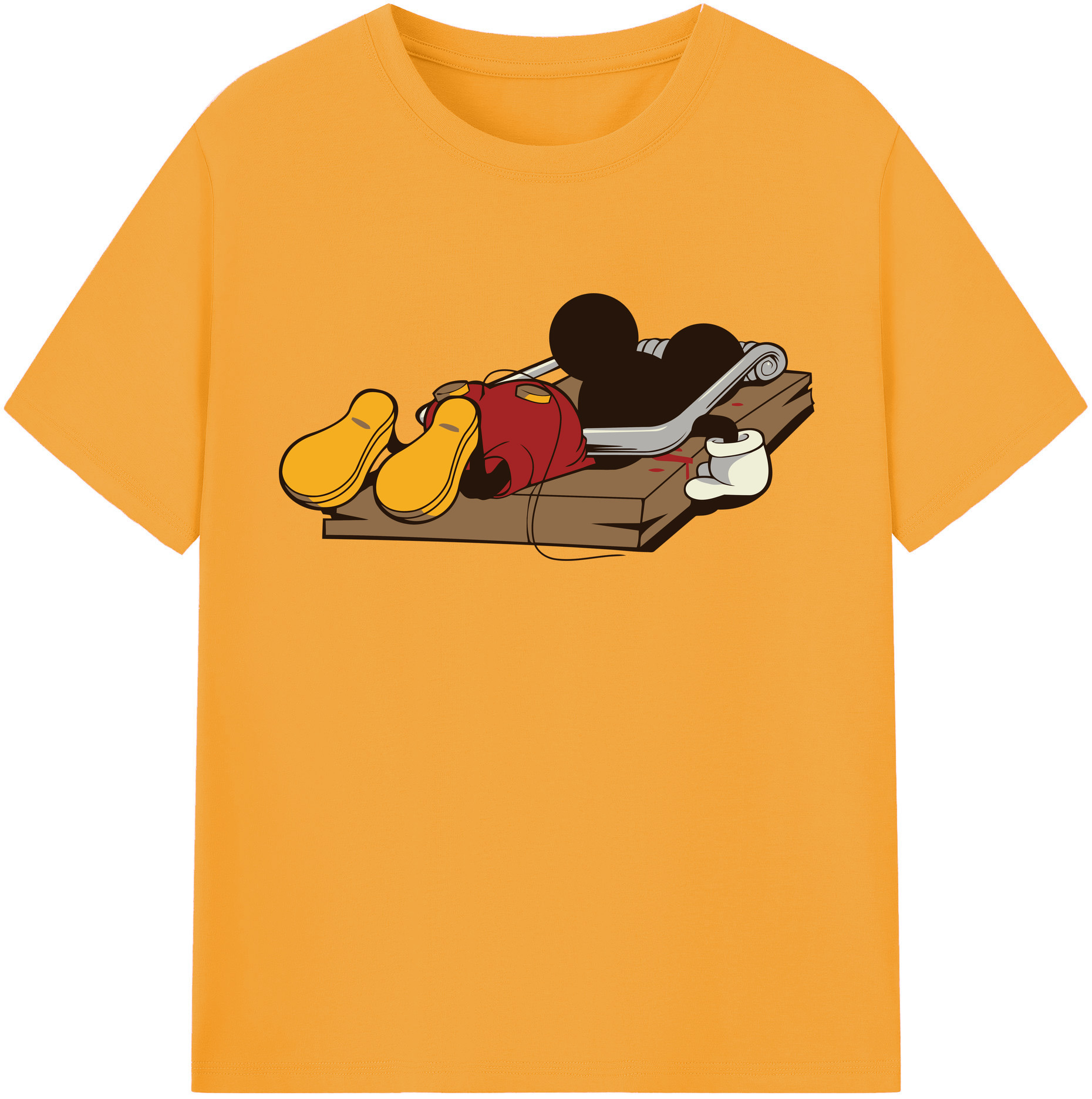 （画像用） ミッキーマウス Mickey Mouse レディースカジュアルプリントTシャツ（綿100％）