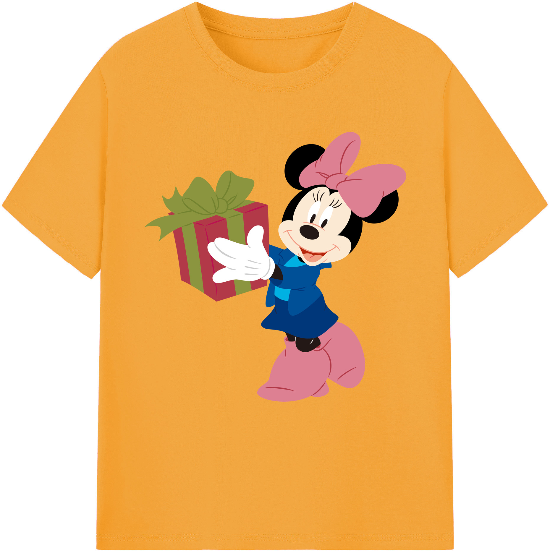 （画像用） ミッキーマウス Mickey Mouse レディースカジュアルプリントTシャツ（綿100％）
