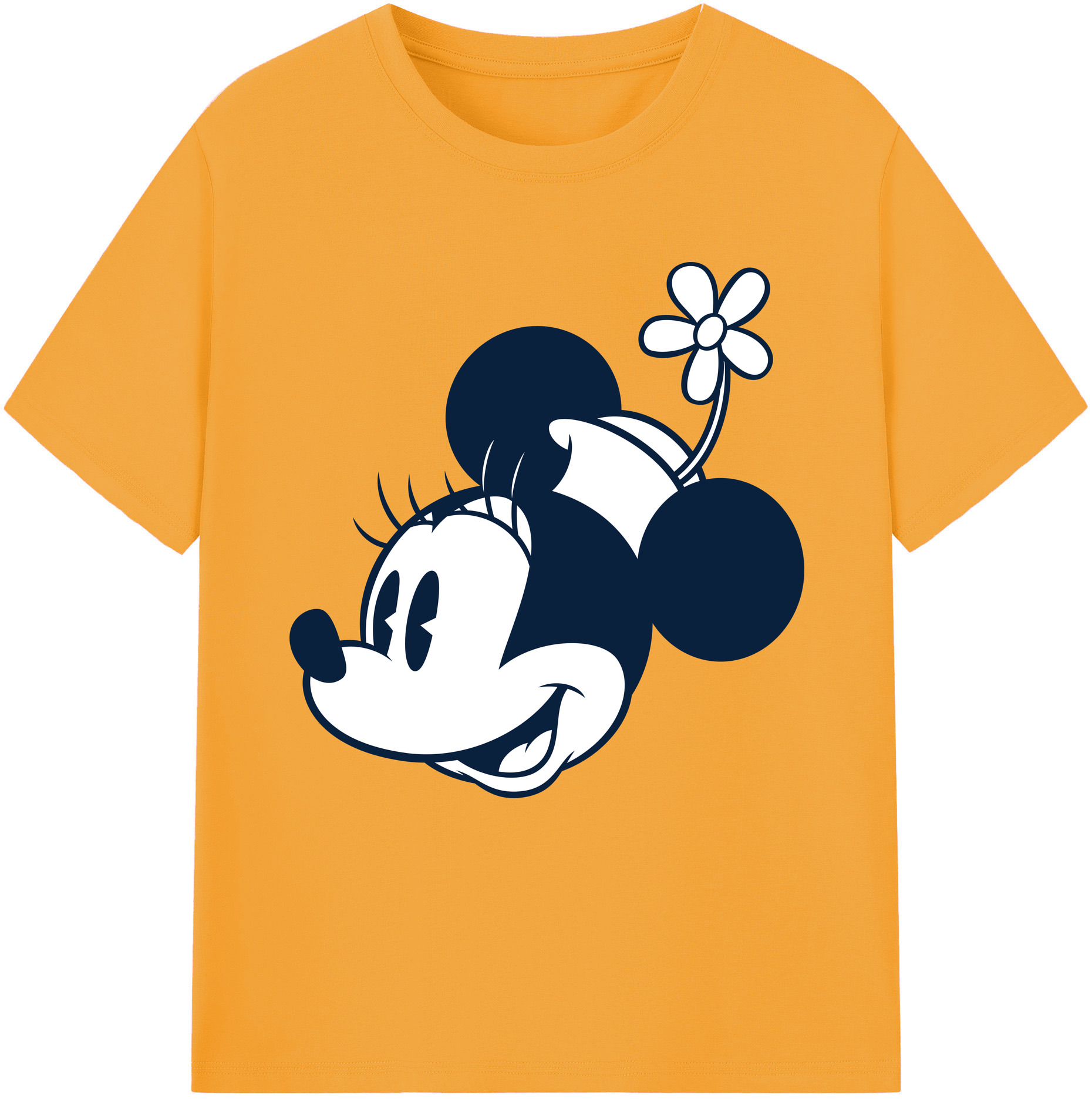 （画像用） ミッキーマウス Mickey Mouse レディースカジュアルプリントTシャツ（綿100％）