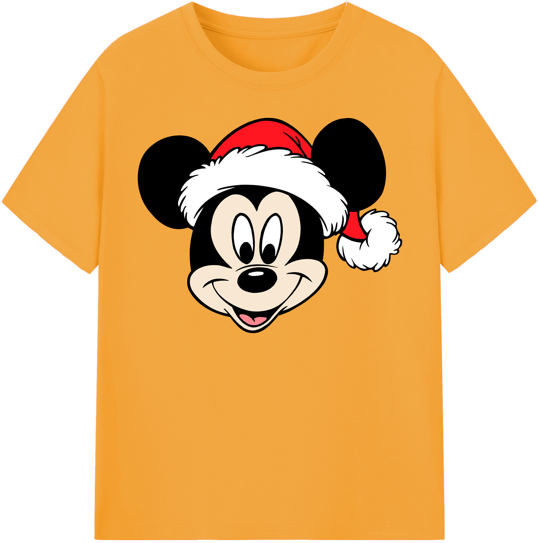 （画像用） ミッキーマウス Mickey Mouse レディースカジュアルプリントTシャツ（綿100％）