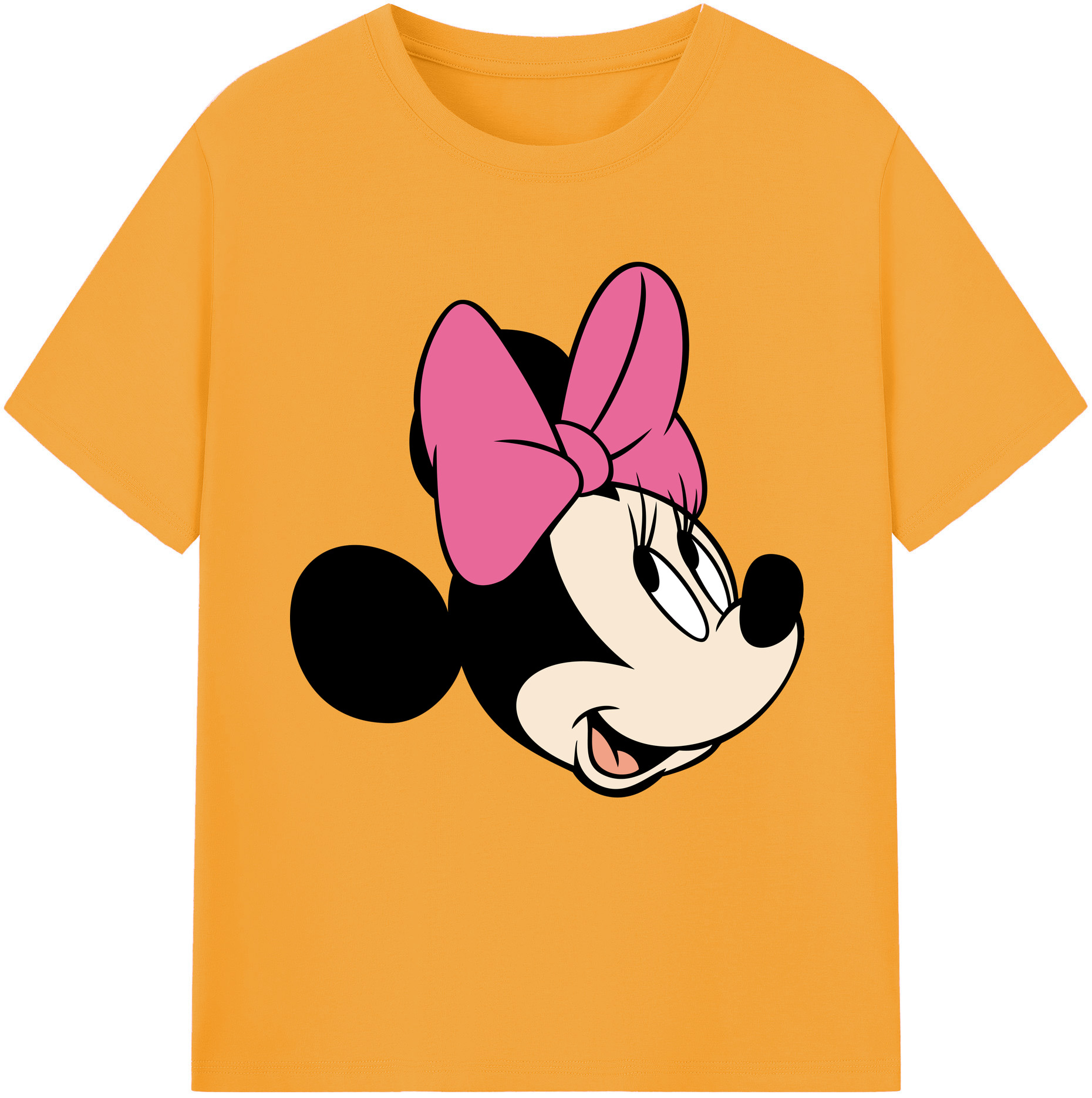 （画像用） ミッキーマウス Mickey Mouse レディースカジュアルプリントTシャツ（綿100％）