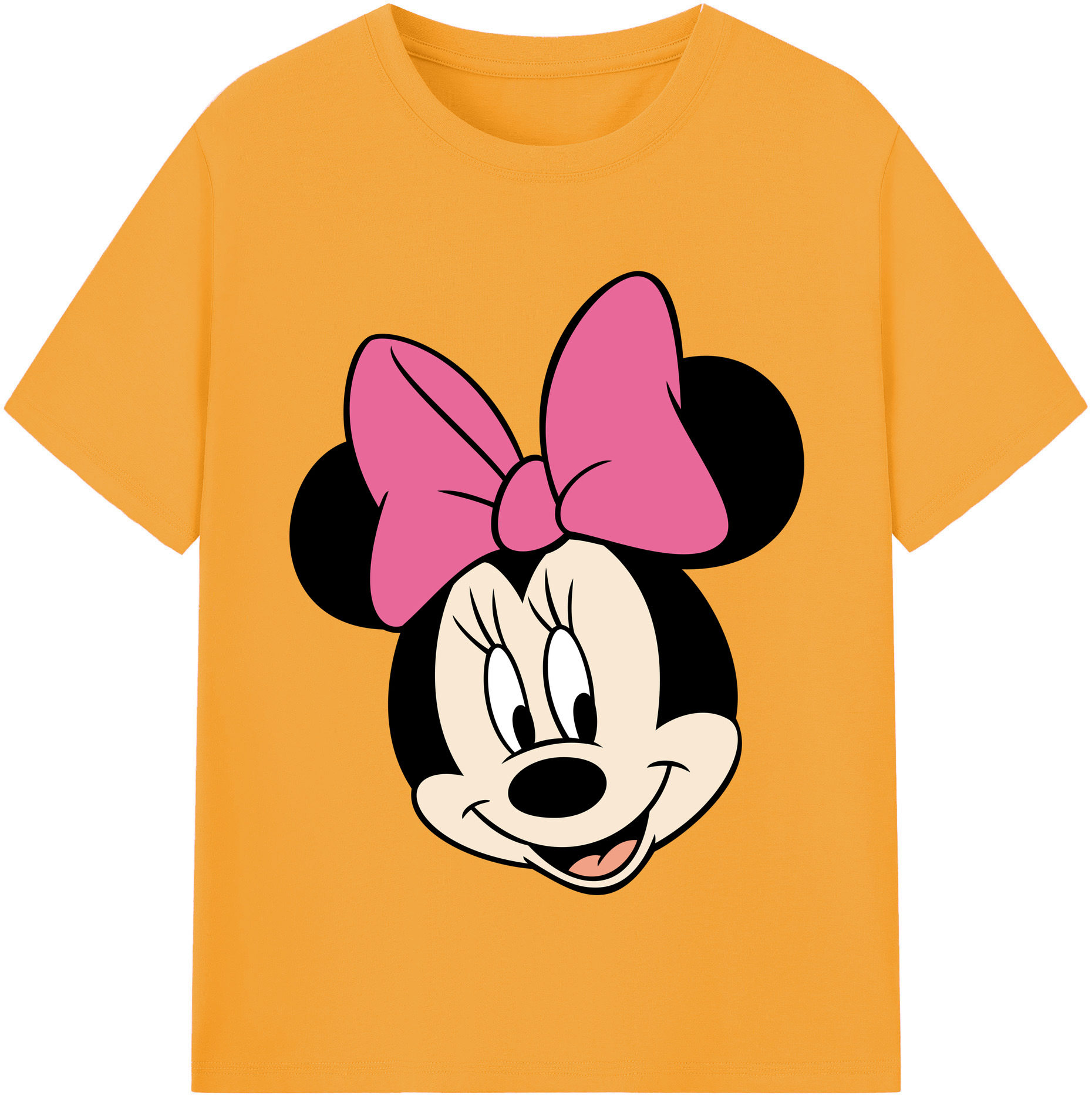 （画像用） ミッキーマウス Mickey Mouse レディースカジュアルプリントTシャツ（綿100％）