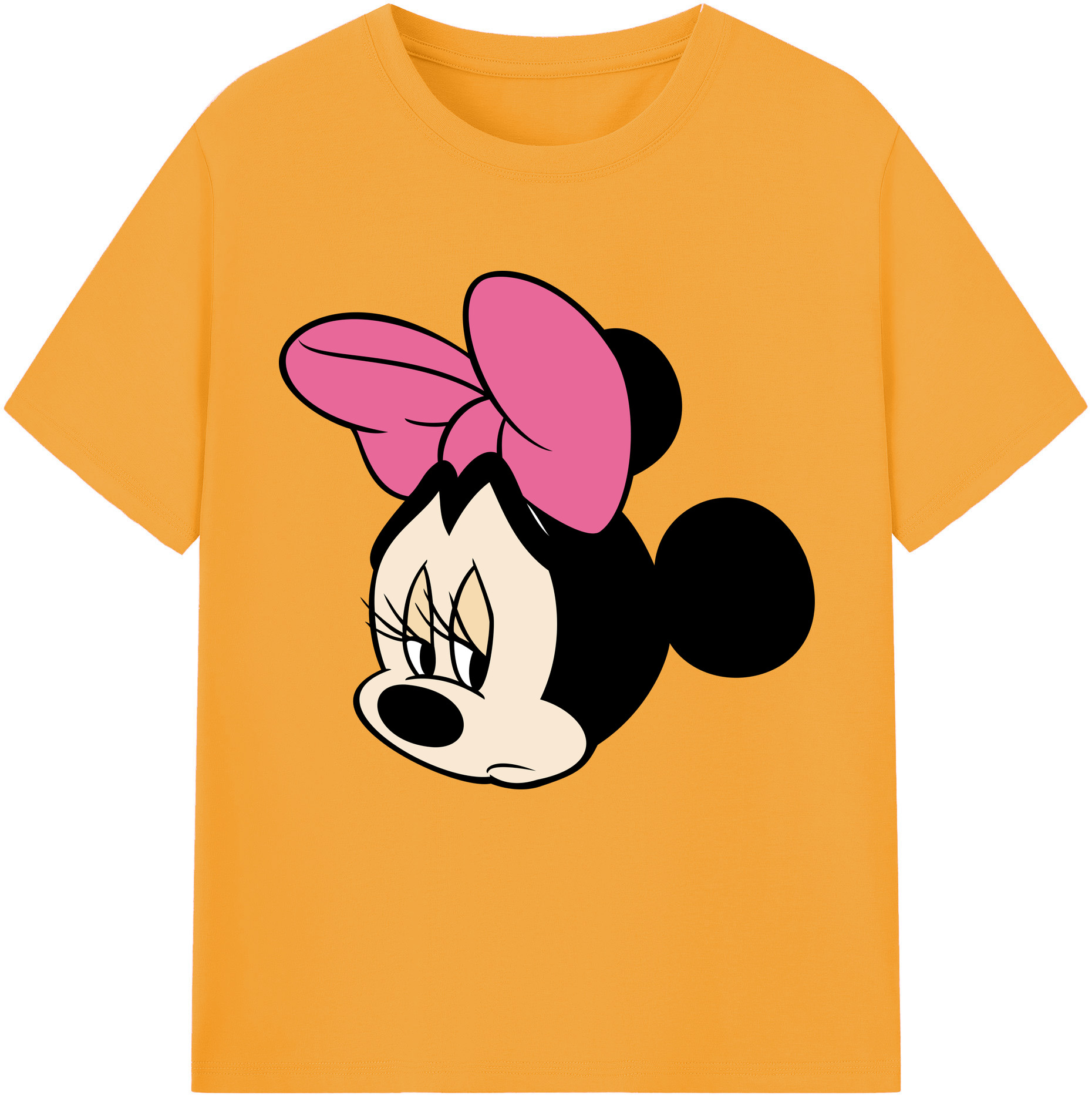 （画像用） ミッキーマウス Mickey Mouse レディースカジュアルプリントTシャツ（綿100％）