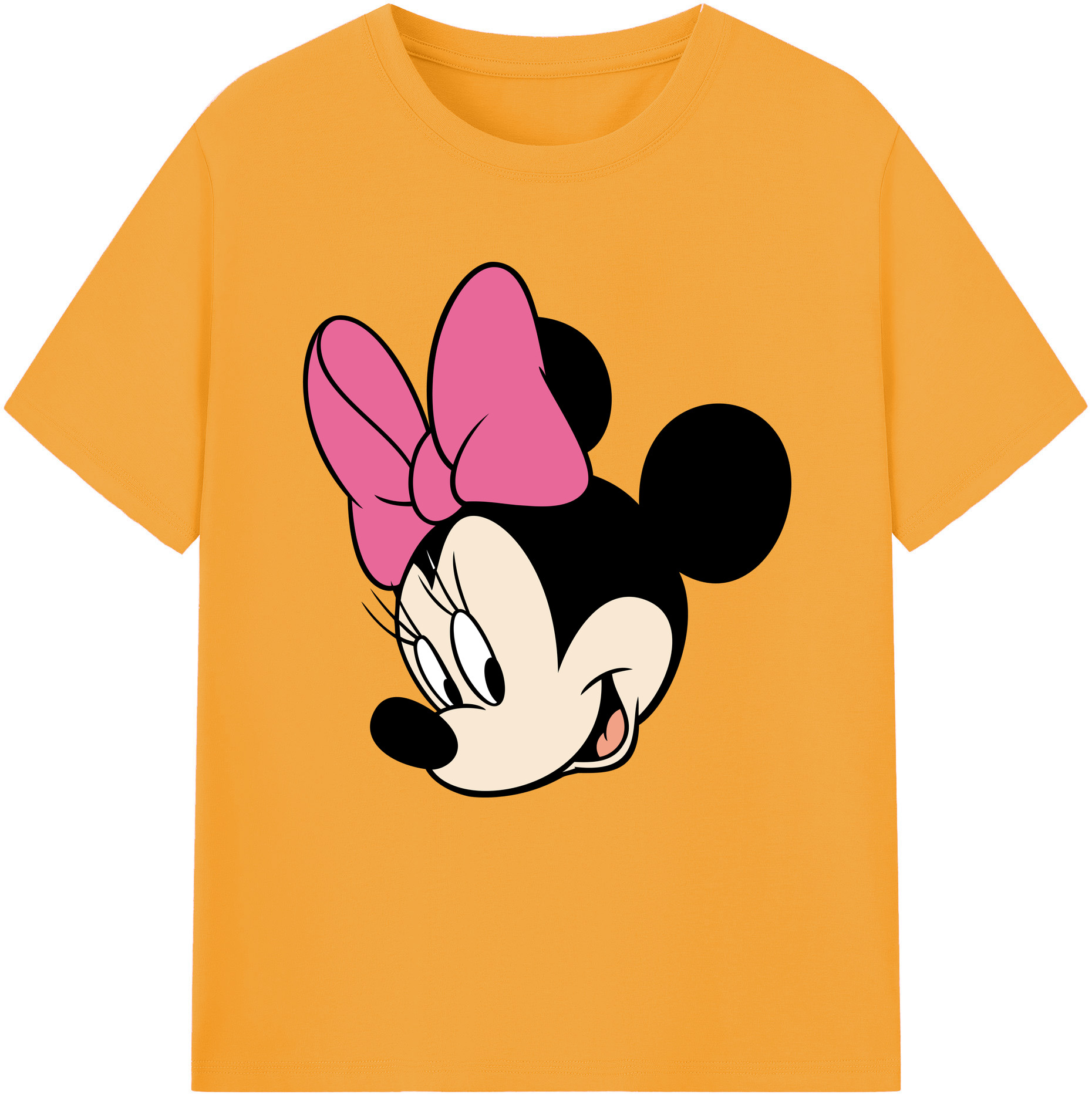 （画像用） ミッキーマウス Mickey Mouse レディースカジュアルプリントTシャツ（綿100％）