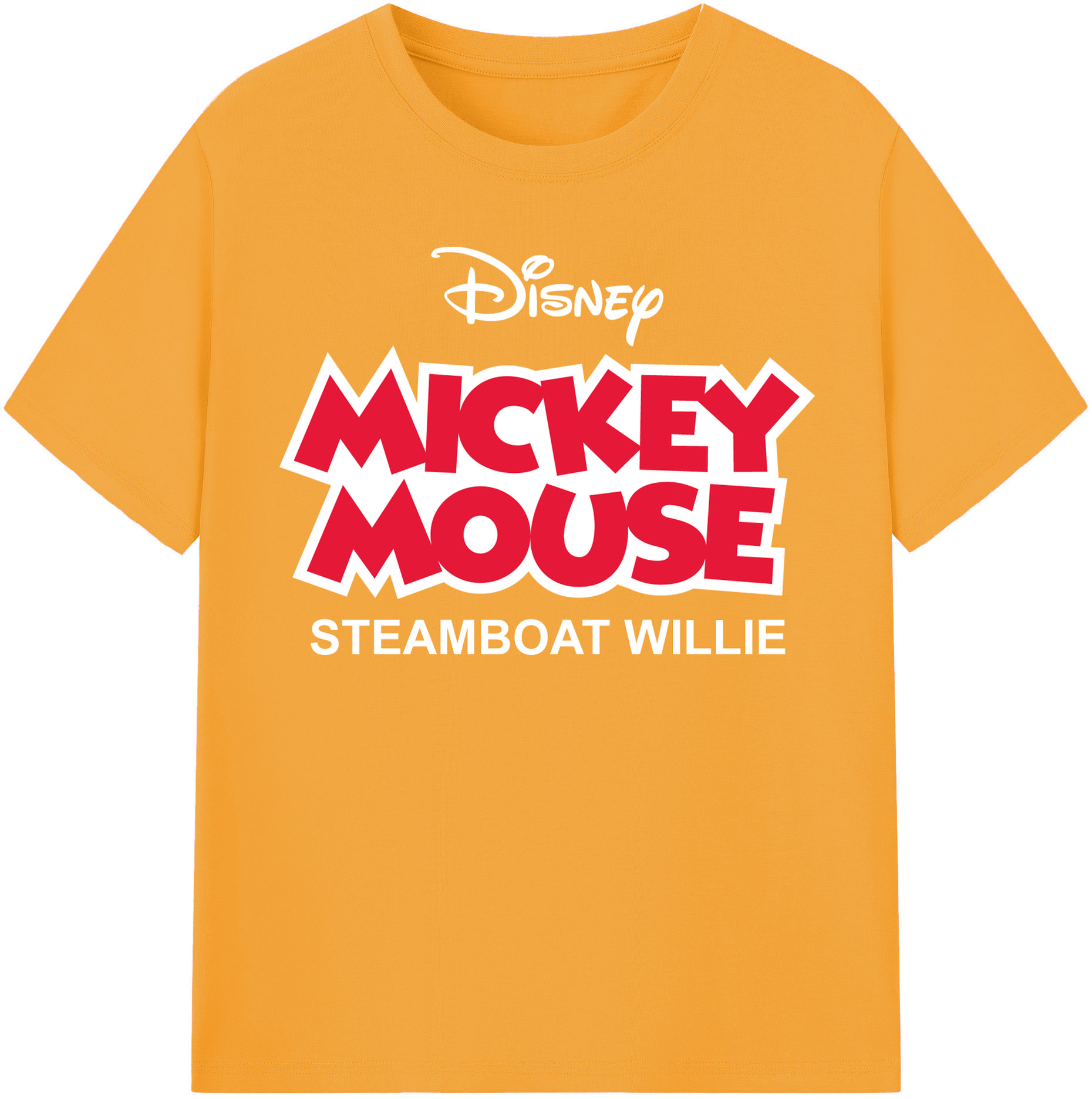 （画像用） ミッキーマウス Mickey Mouse レディースカジュアルプリントTシャツ（綿100％）