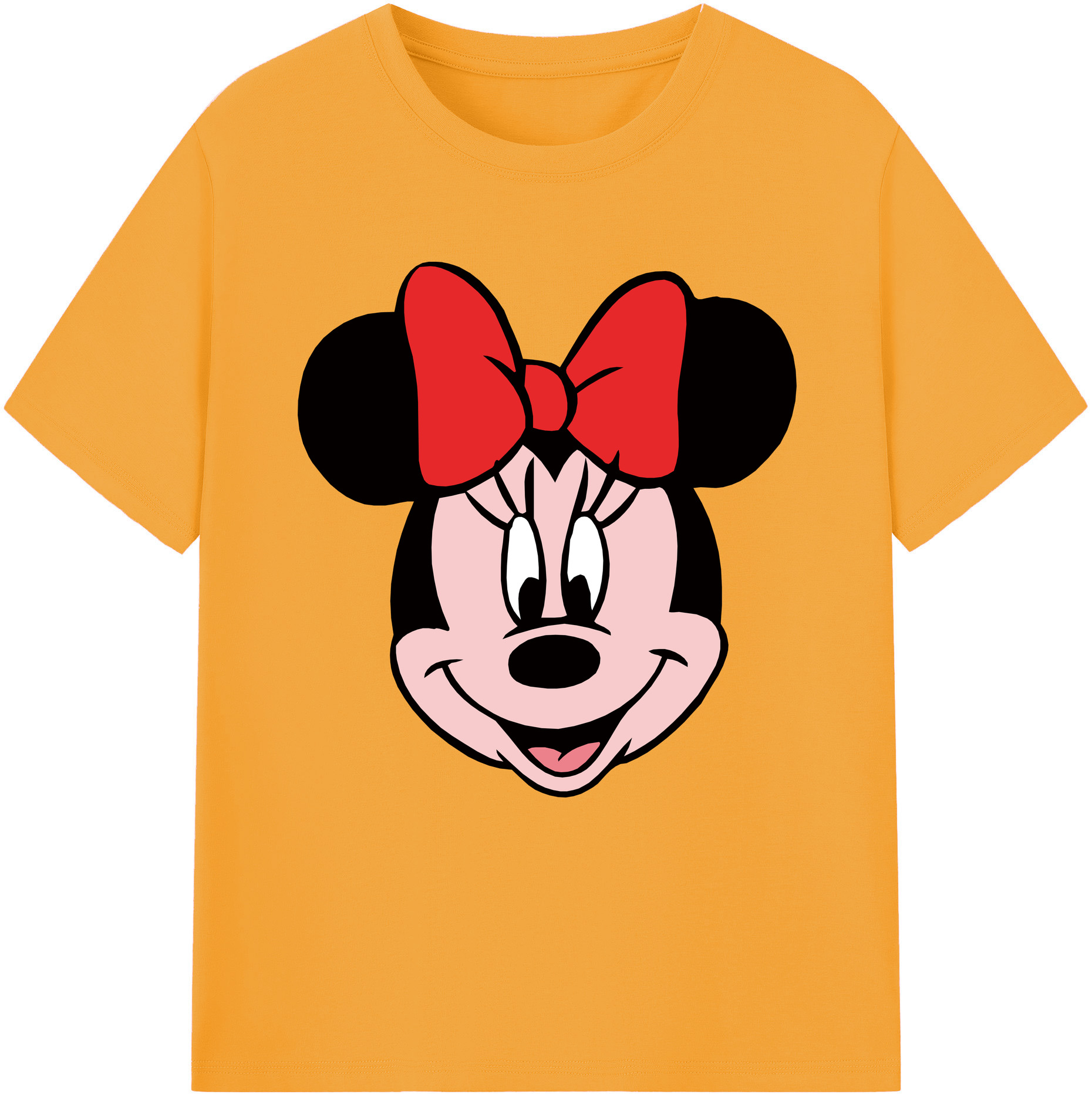 （画像用） ミッキーマウス Mickey Mouse レディースカジュアルプリントTシャツ（綿100％）