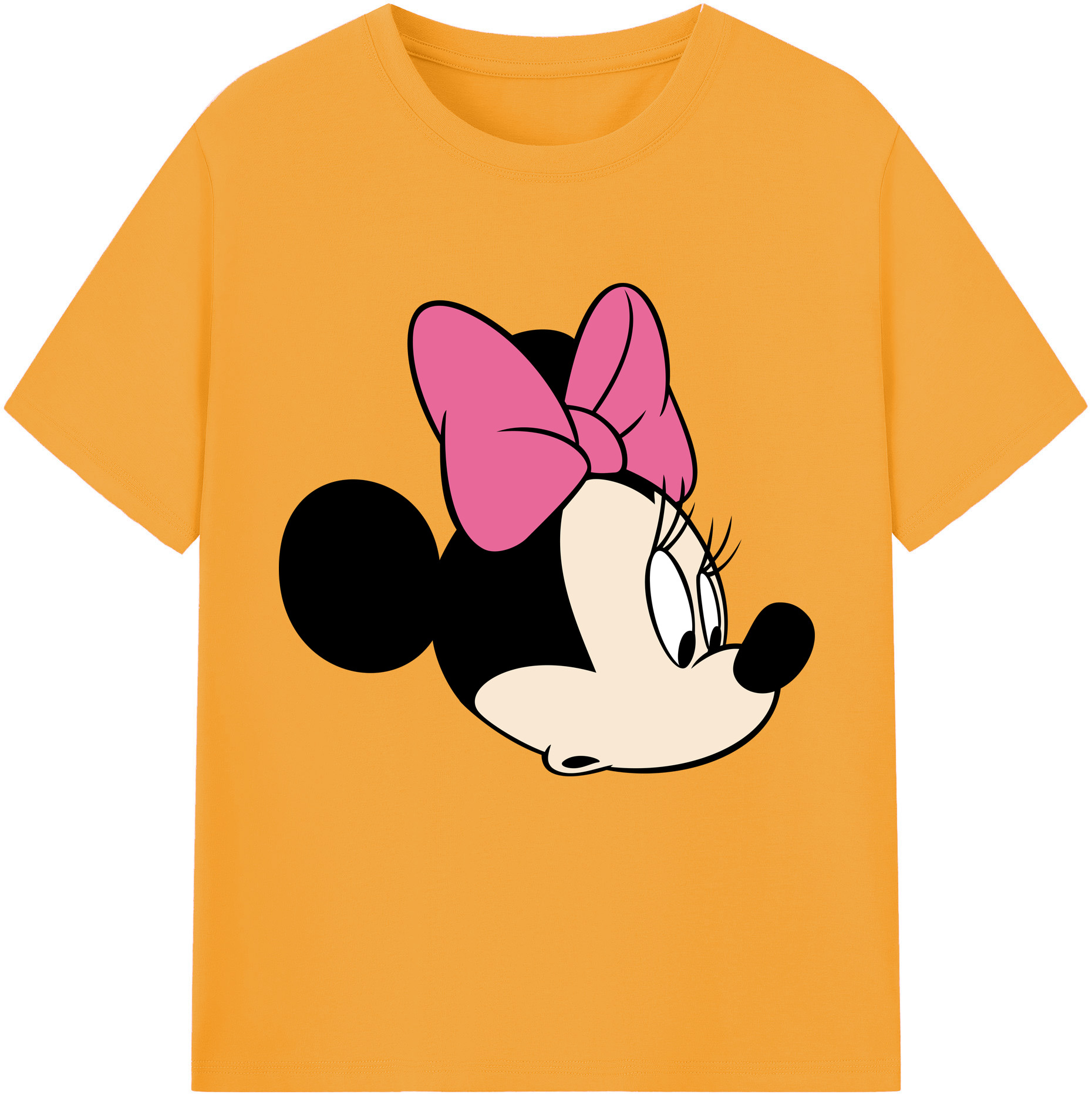 （画像用） ミッキーマウス Mickey Mouse レディースカジュアルプリントTシャツ（綿100％）