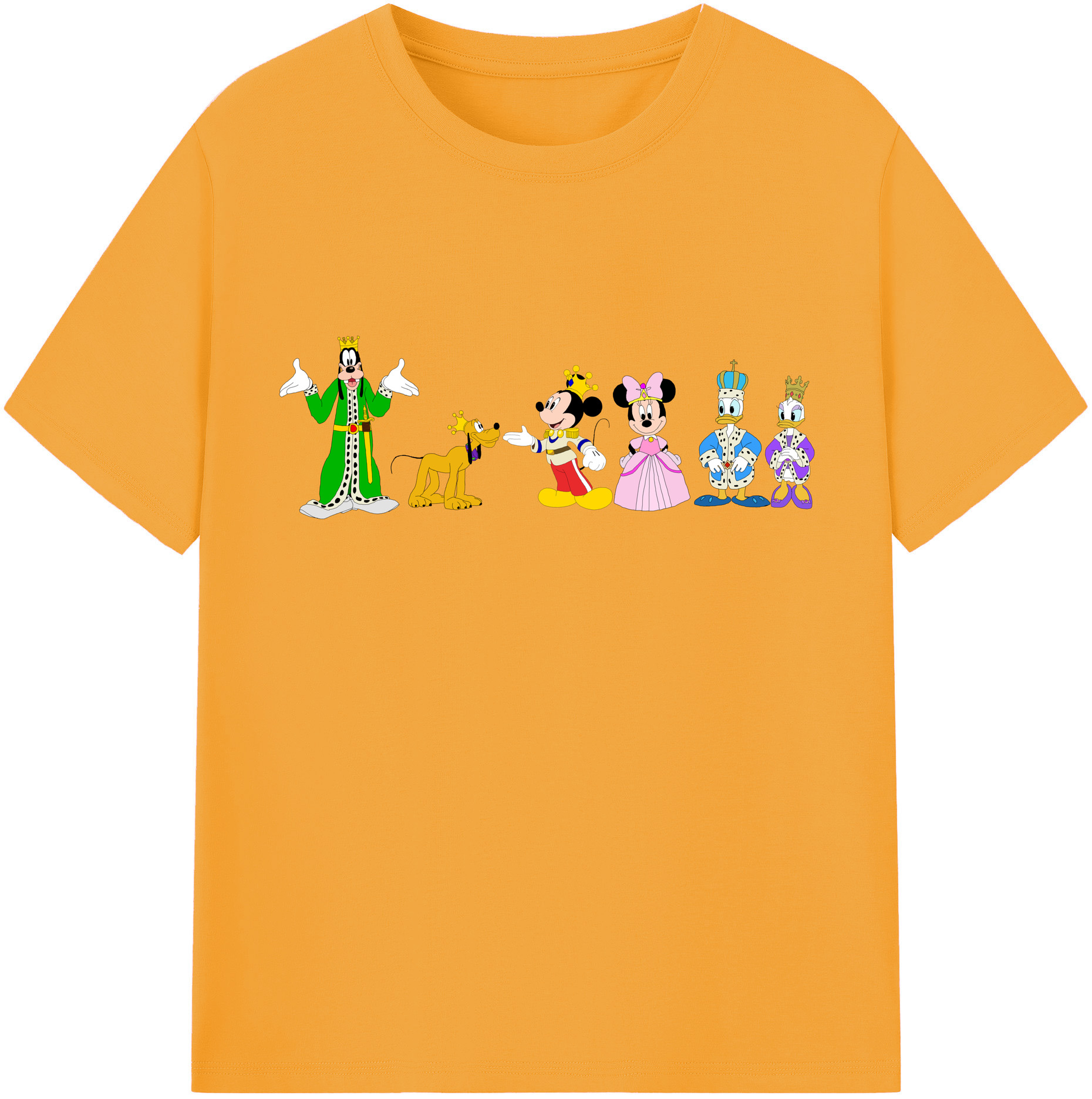 （画像用） ミッキーマウス Mickey Mouse レディースカジュアルプリントTシャツ（綿100％）