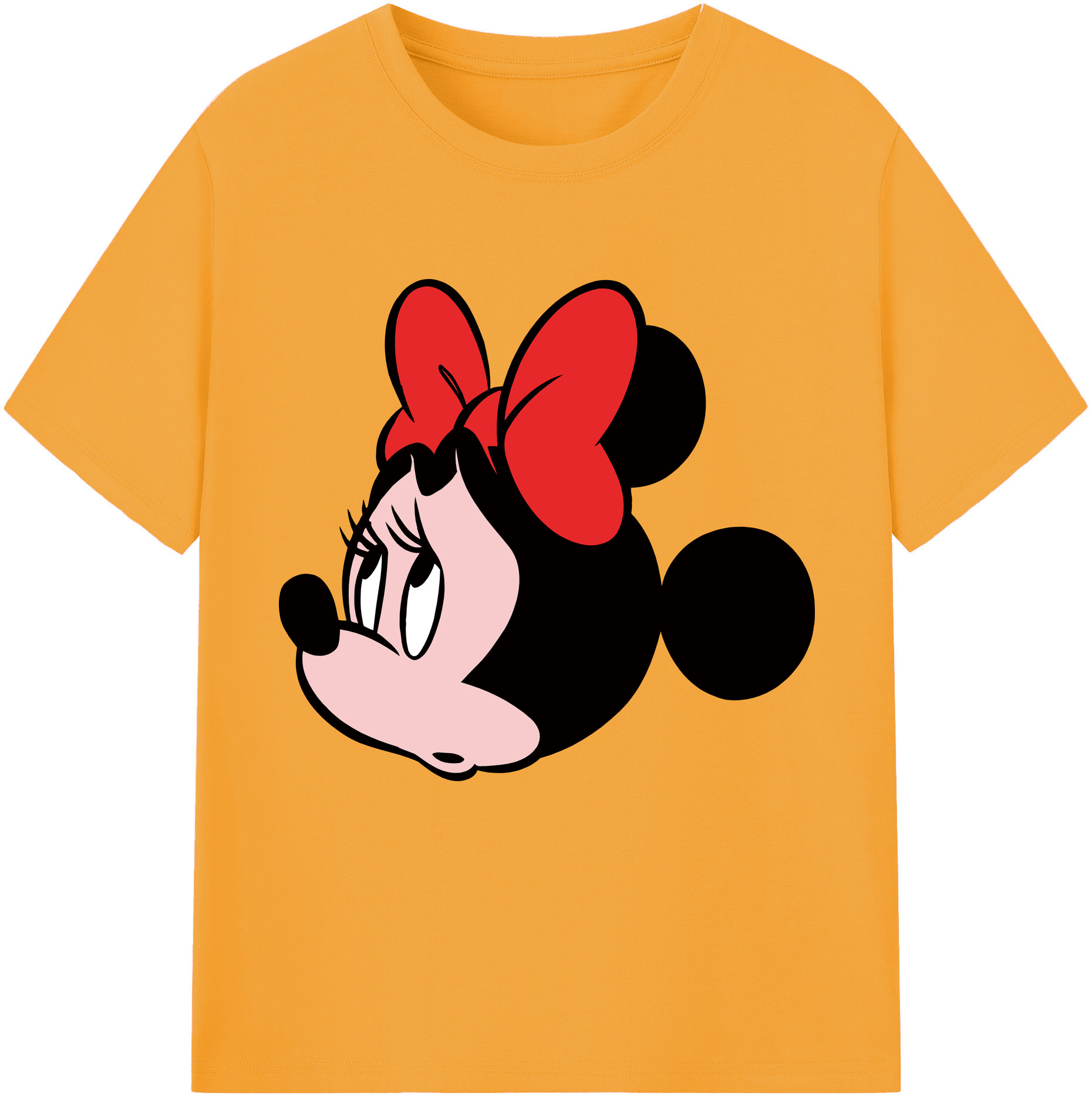 （画像用） ミッキーマウス Mickey Mouse レディースカジュアルプリントTシャツ（綿100％）