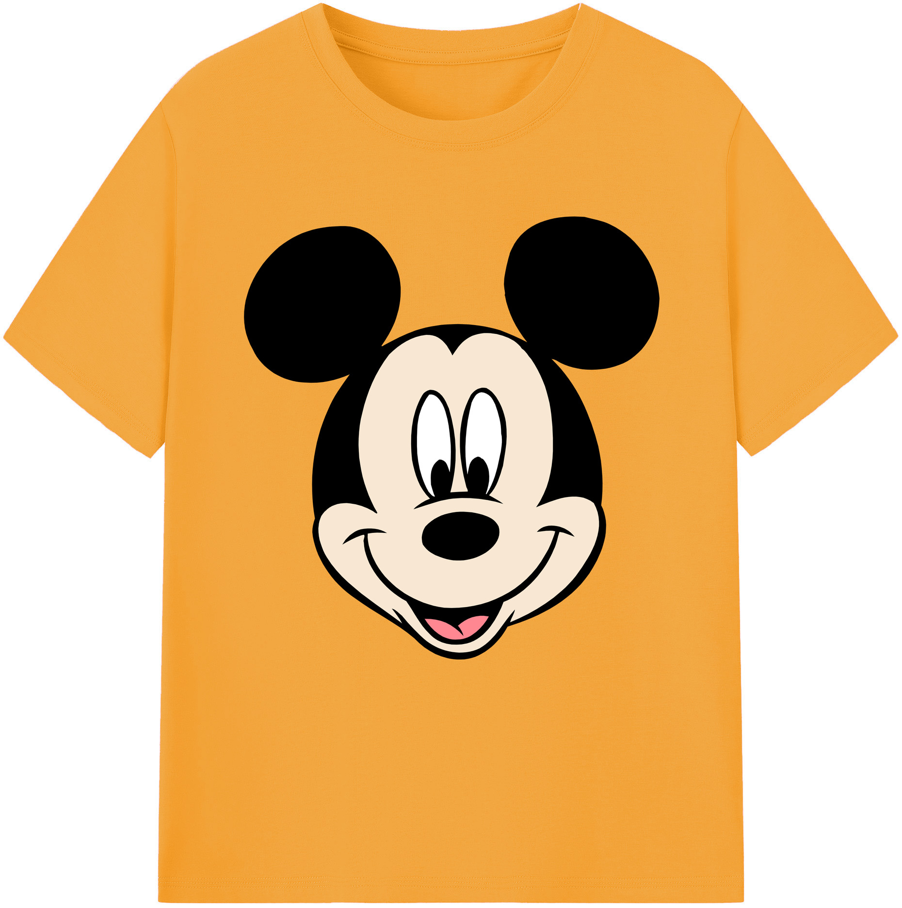 （画像用） ミッキーマウス Mickey Mouse レディースカジュアルプリントTシャツ（綿100％）