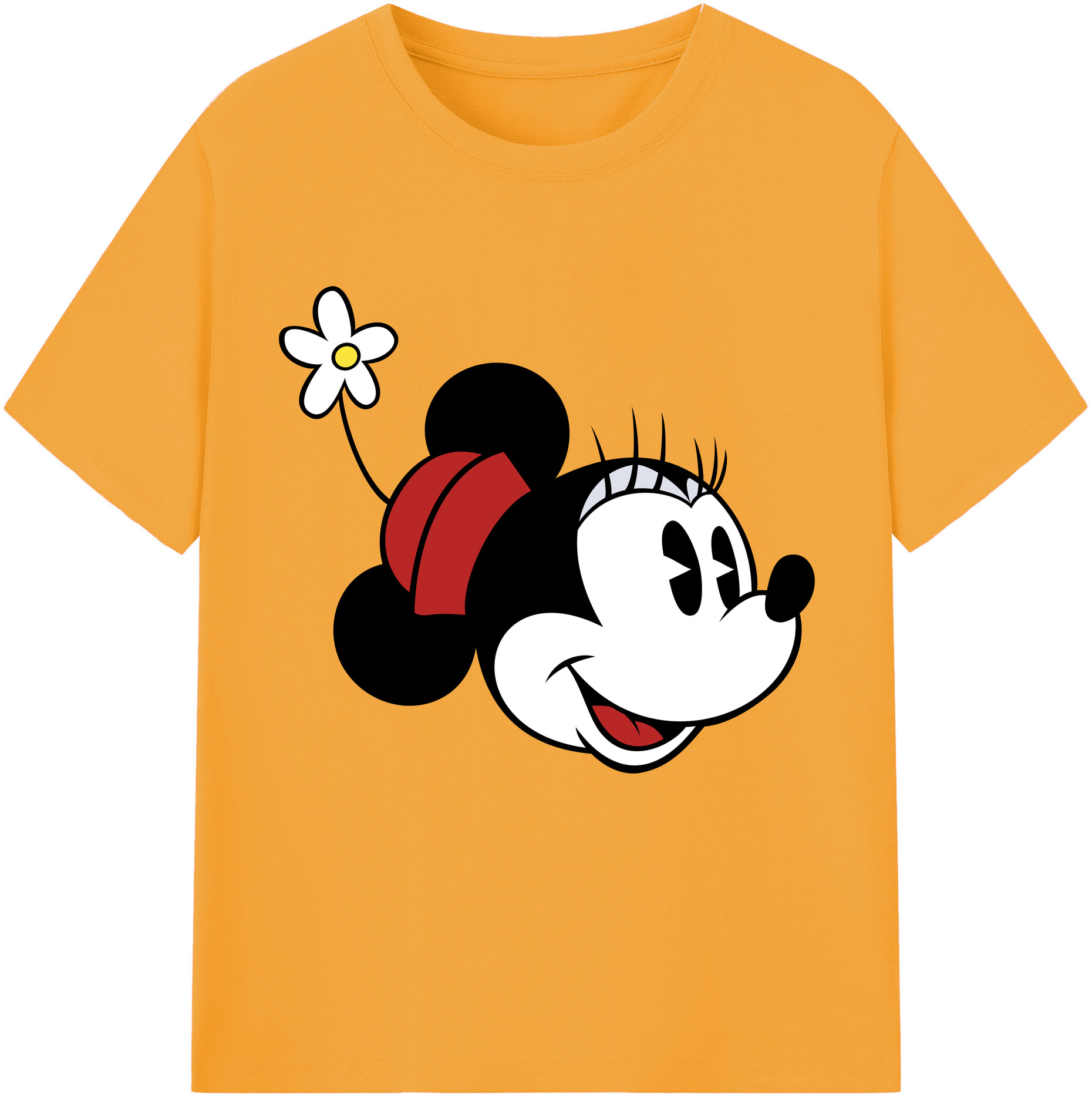（画像用） ミッキーマウス Mickey Mouse レディースカジュアルプリントTシャツ（綿100％）