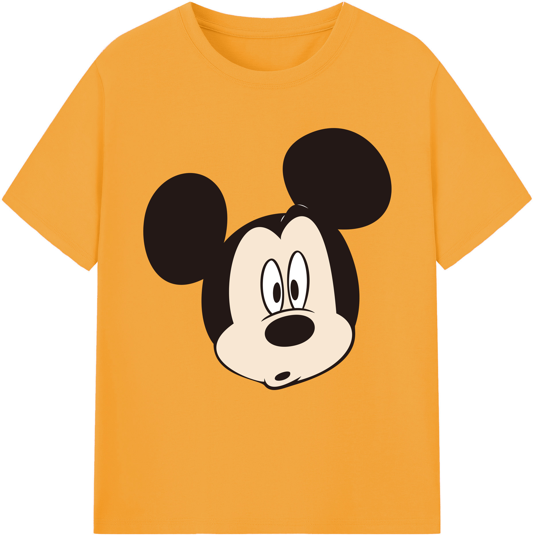 （画像用） ミッキーマウス Mickey Mouse レディースカジュアルプリントTシャツ（綿100％）