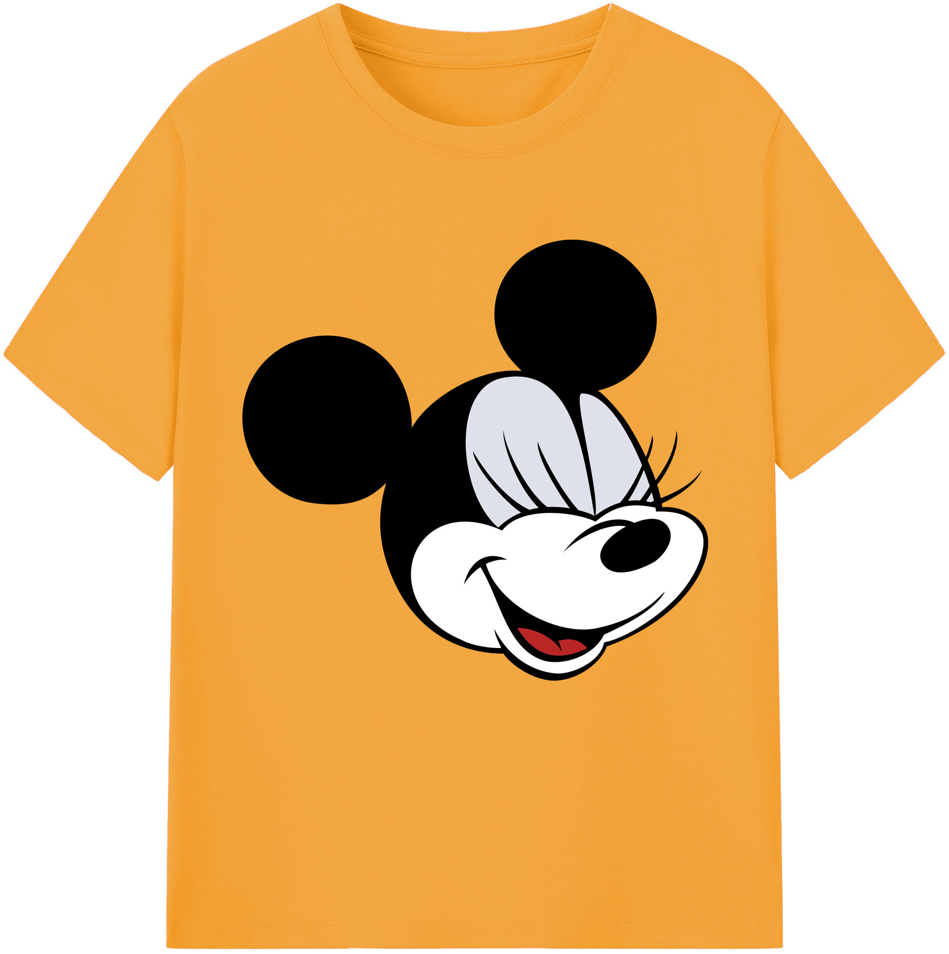 （画像用） ミッキーマウス Mickey Mouse レディースカジュアルプリントTシャツ（綿100％）