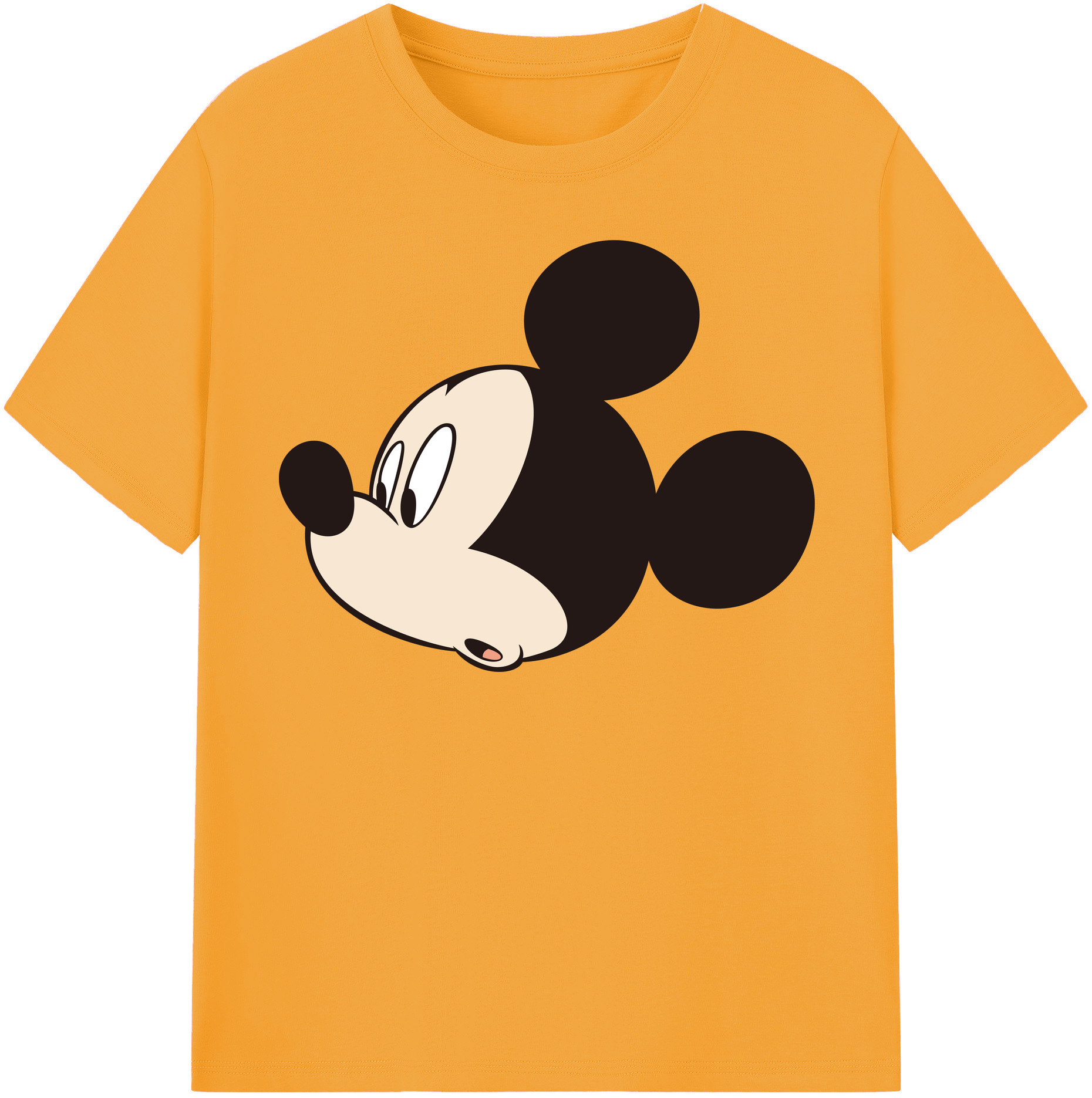 （画像用） ミッキーマウス Mickey Mouse レディースカジュアルプリントTシャツ（綿100％）