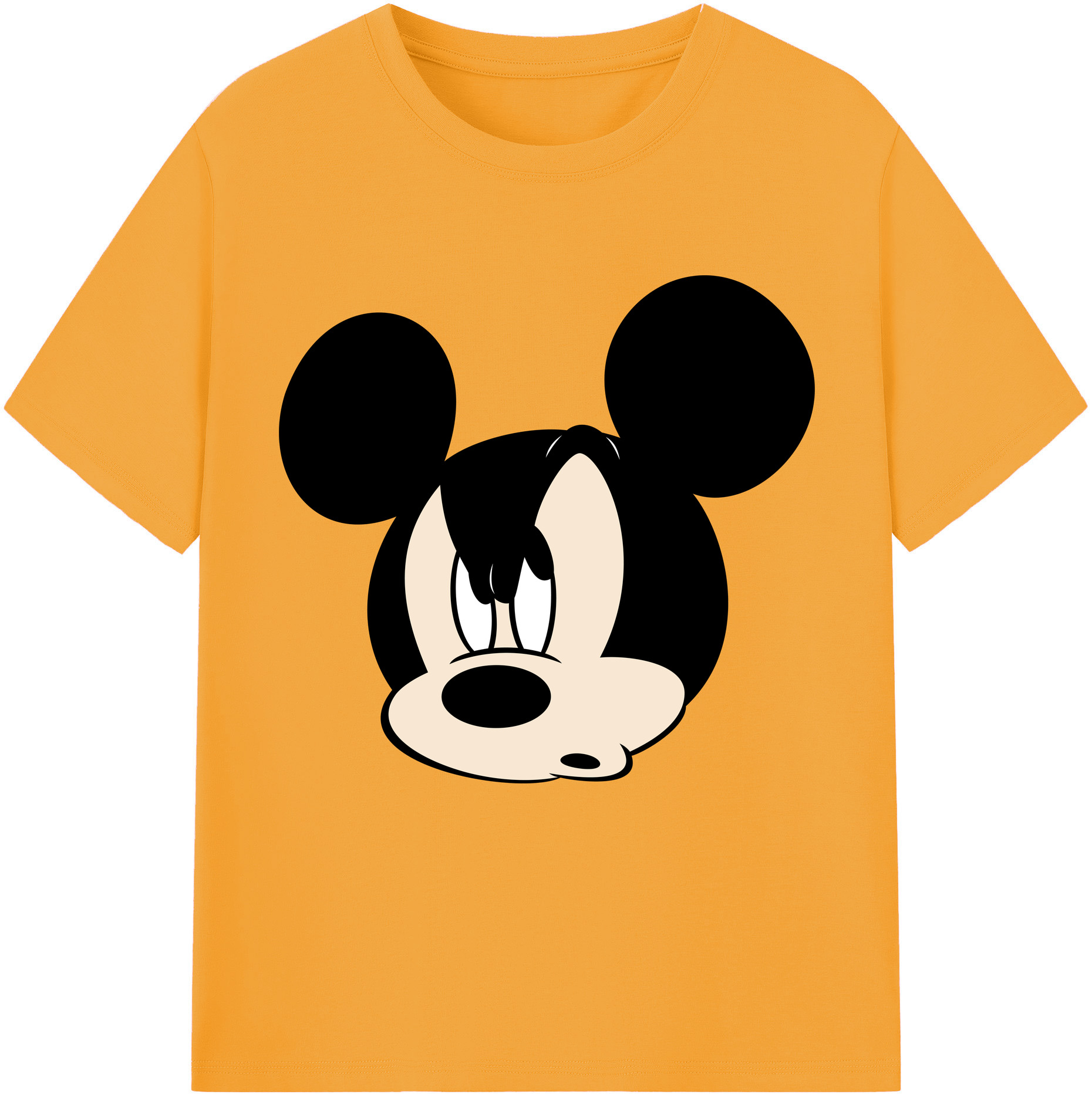（画像用） ミッキーマウス Mickey Mouse レディースカジュアルプリントTシャツ（綿100％）
