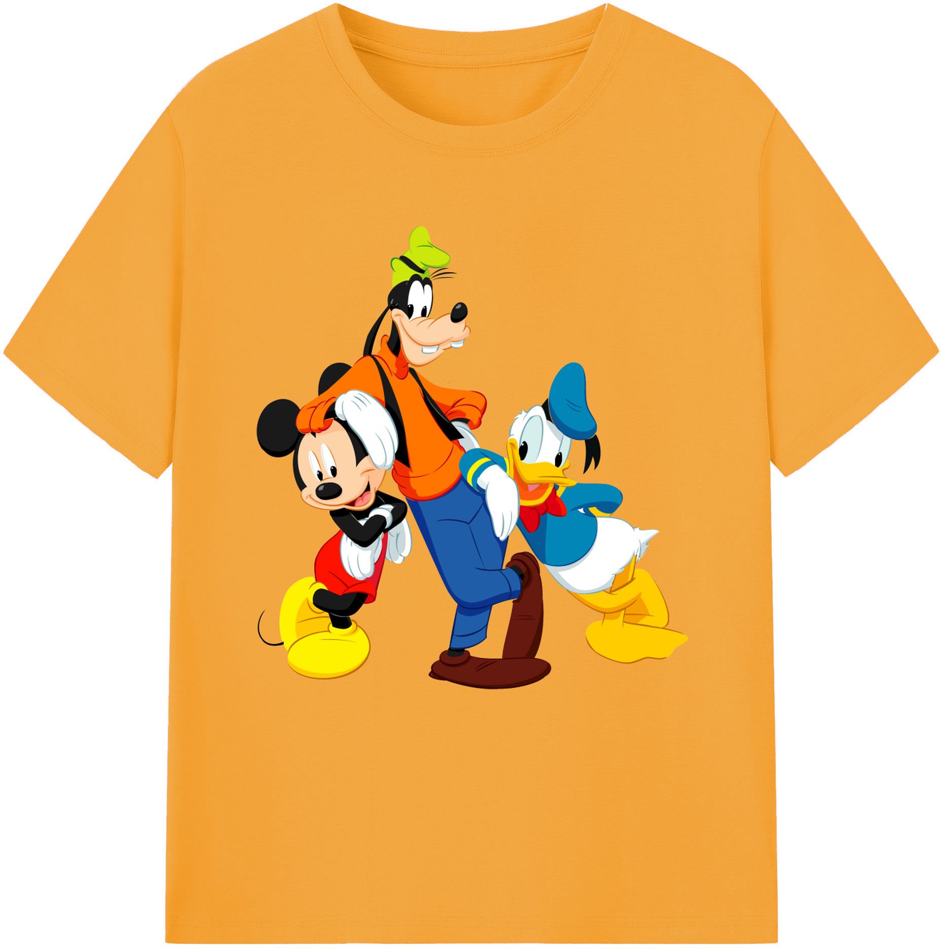（画像用） ミッキーマウス Mickey Mouse レディースカジュアルプリントTシャツ（綿100％）