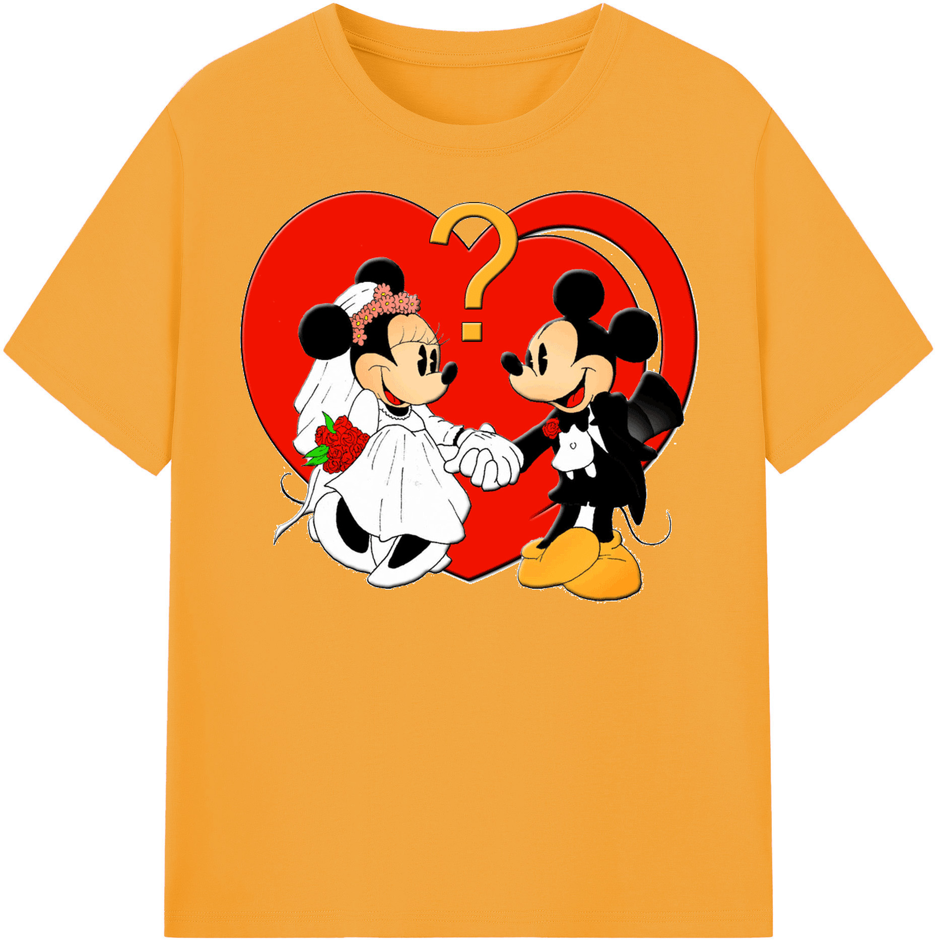 （画像用） ミッキーマウス Mickey Mouse レディースカジュアルプリントTシャツ（綿100％）