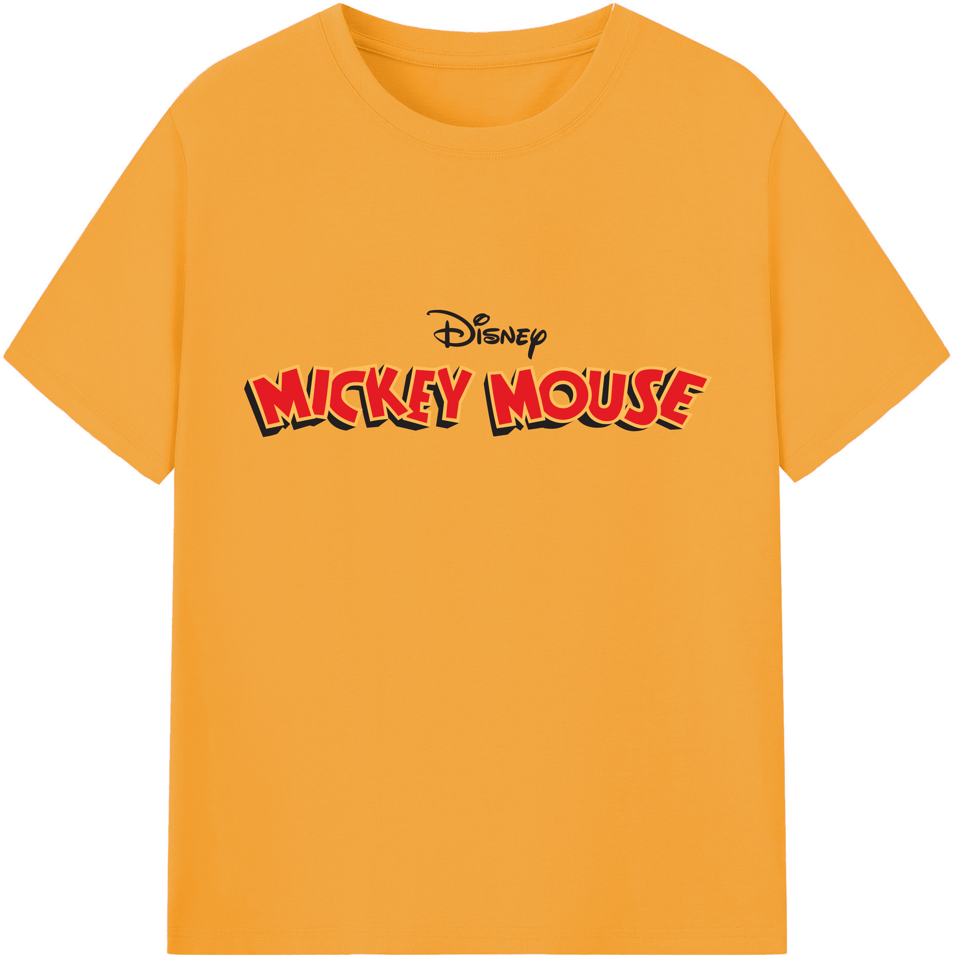 （画像用） ミッキーマウス Mickey Mouse レディースカジュアルプリントTシャツ（綿100％）