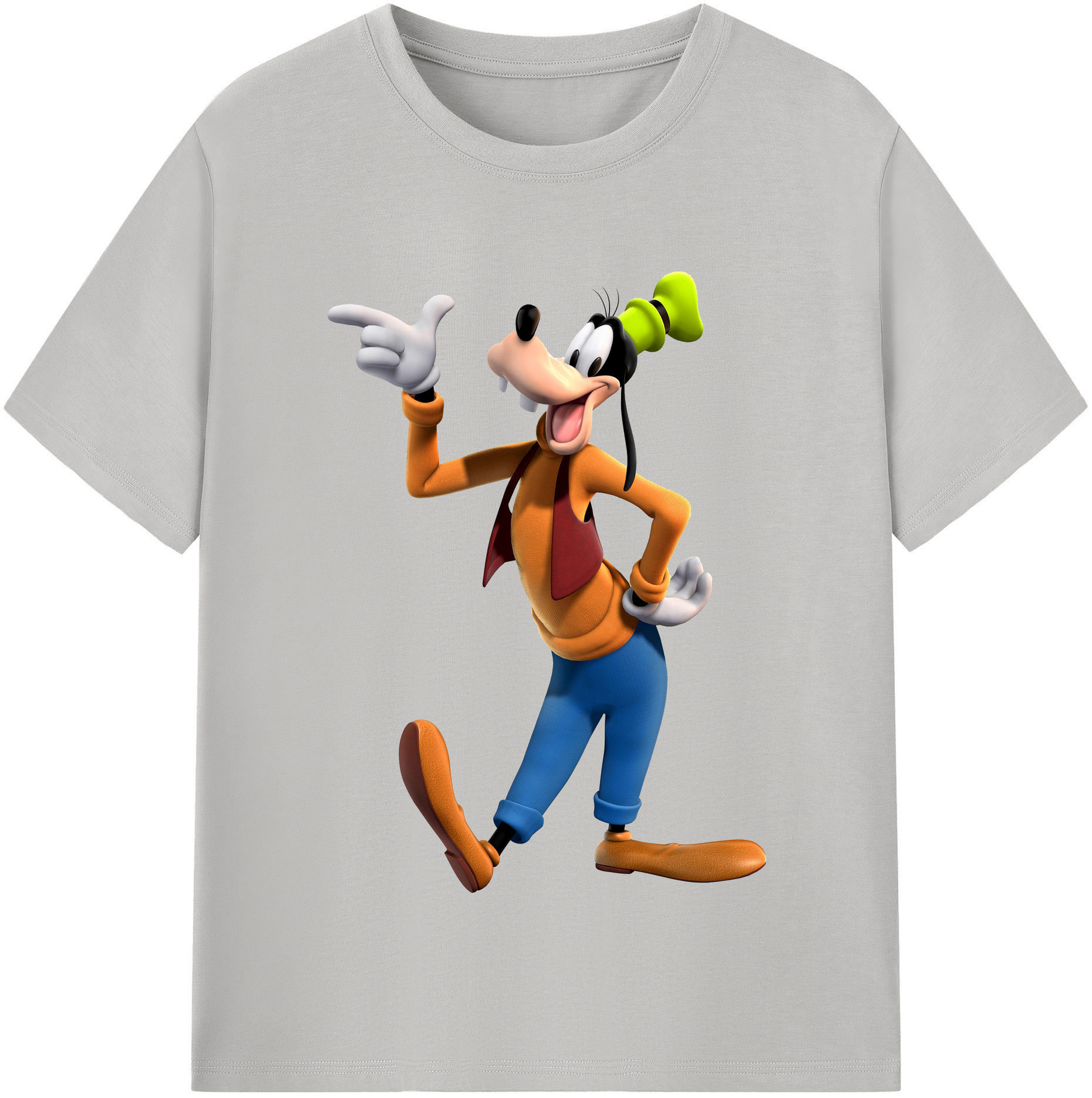（画像用） ミッキーマウス Mickey Mouse レディースカジュアルプリントTシャツ（綿100％）
