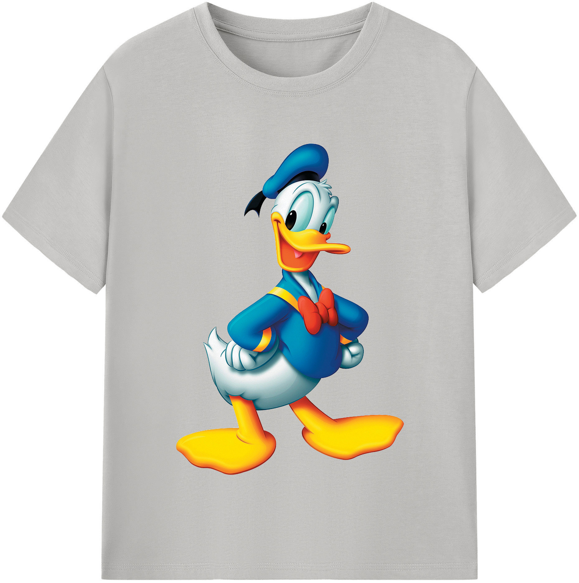 （画像用） ミッキーマウス Mickey Mouse レディースカジュアルプリントTシャツ（綿100％）