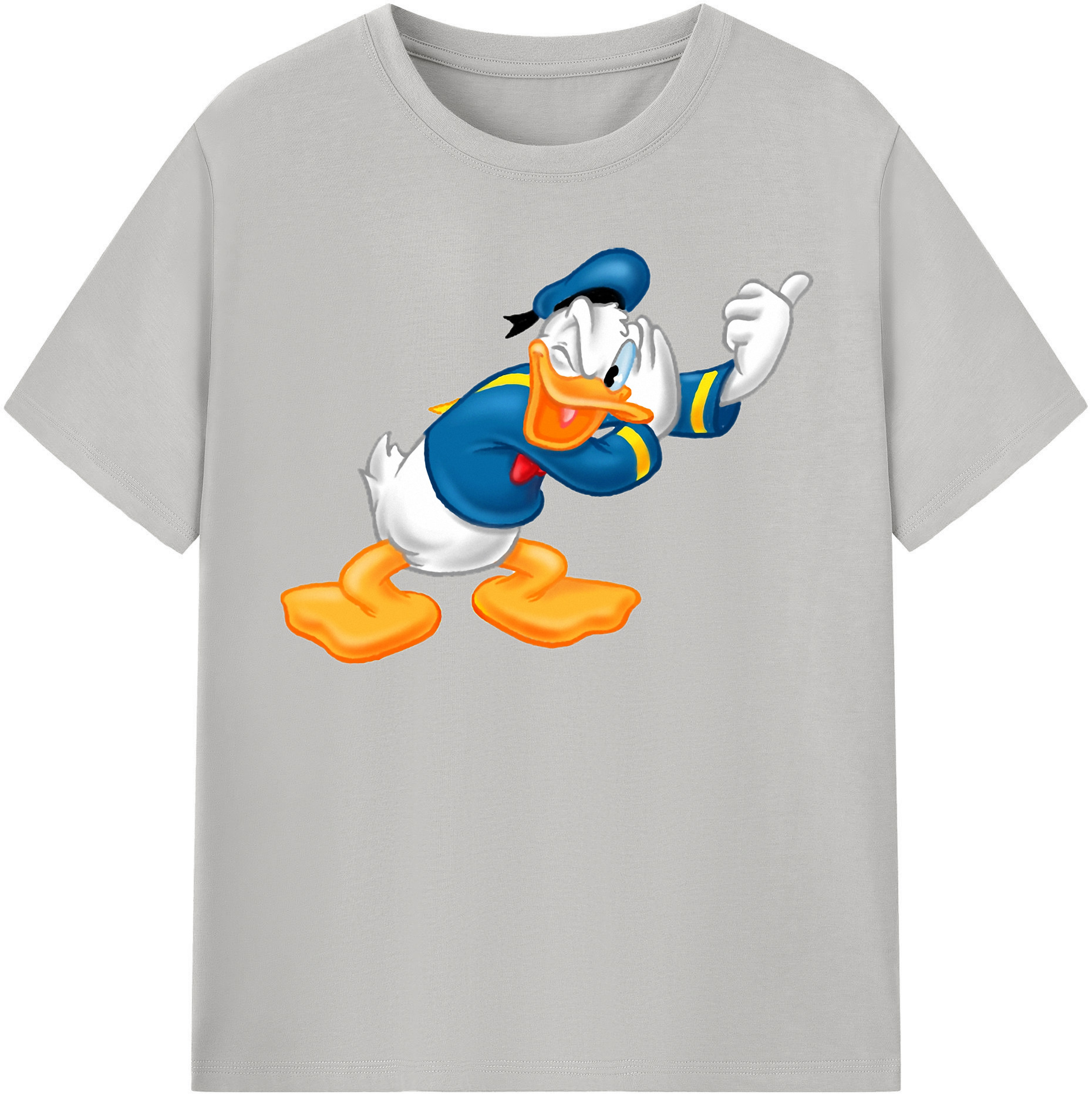 （画像用） ミッキーマウス Mickey Mouse レディースカジュアルプリントTシャツ（綿100％）