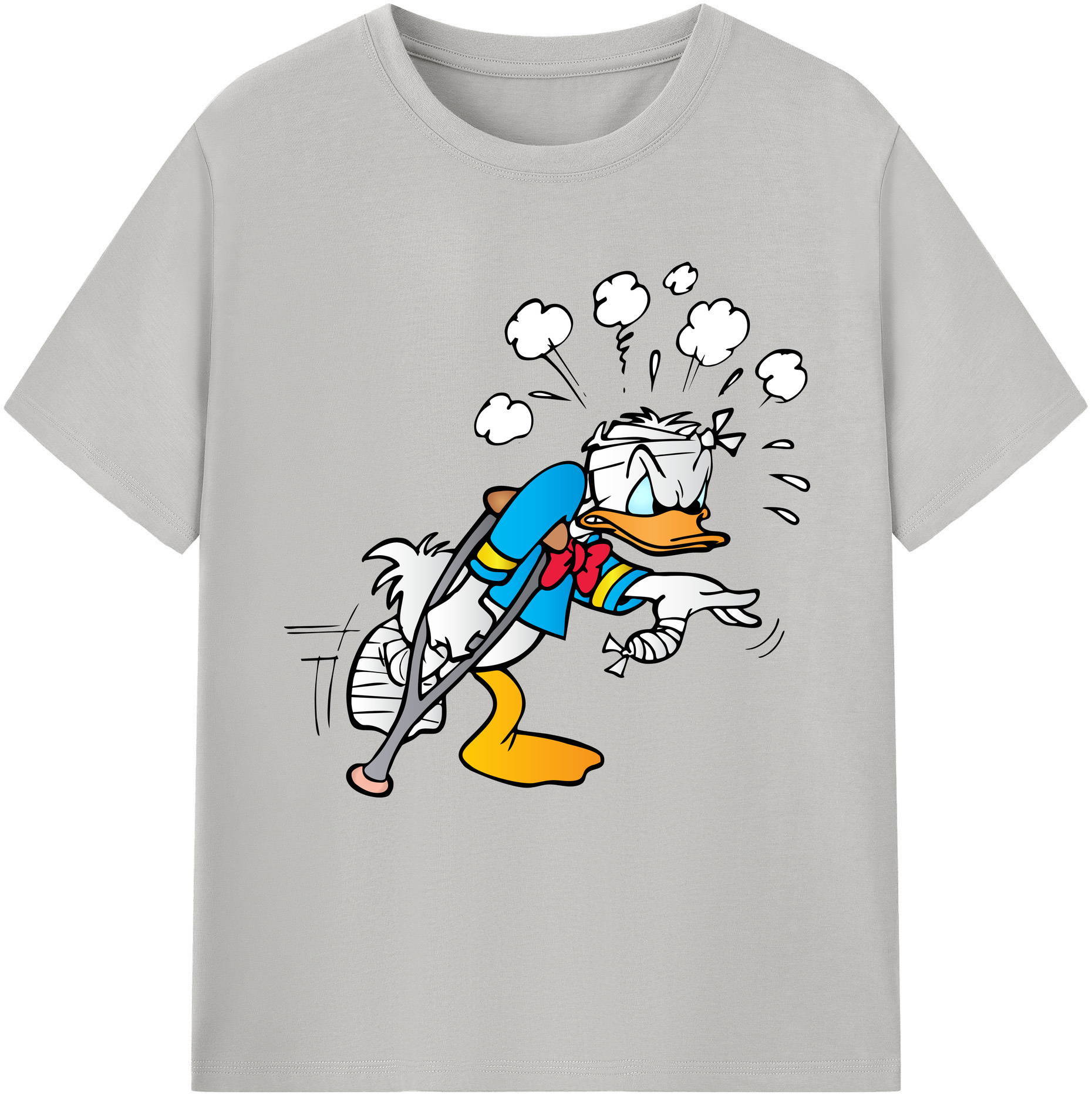 （画像用） ミッキーマウス Mickey Mouse レディースカジュアルプリントTシャツ（綿100％）