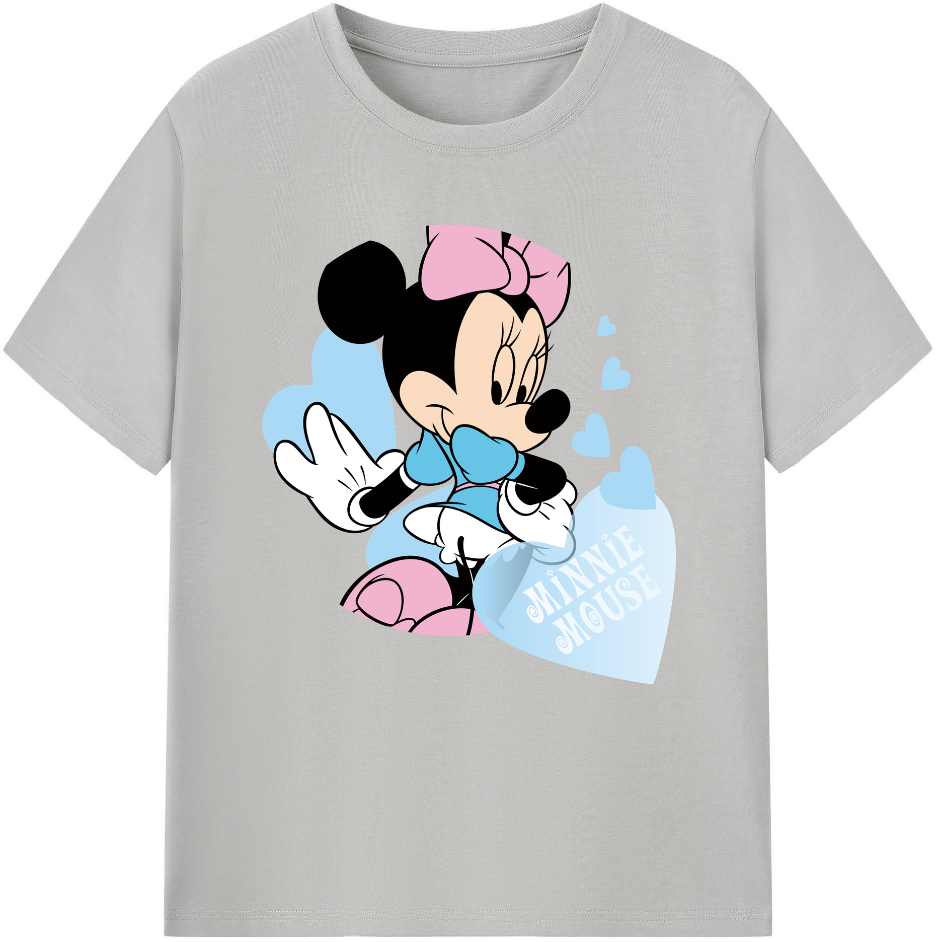 （画像用） ミッキーマウス Mickey Mouse レディースカジュアルプリントTシャツ（綿100％）