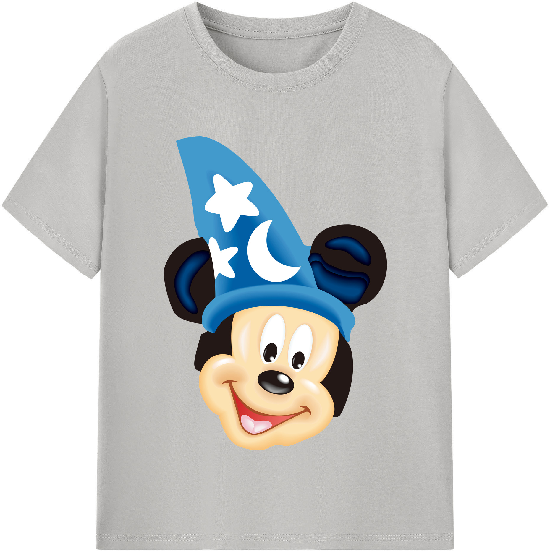 （画像用） ミッキーマウス Mickey Mouse レディースカジュアルプリントTシャツ（綿100％）
