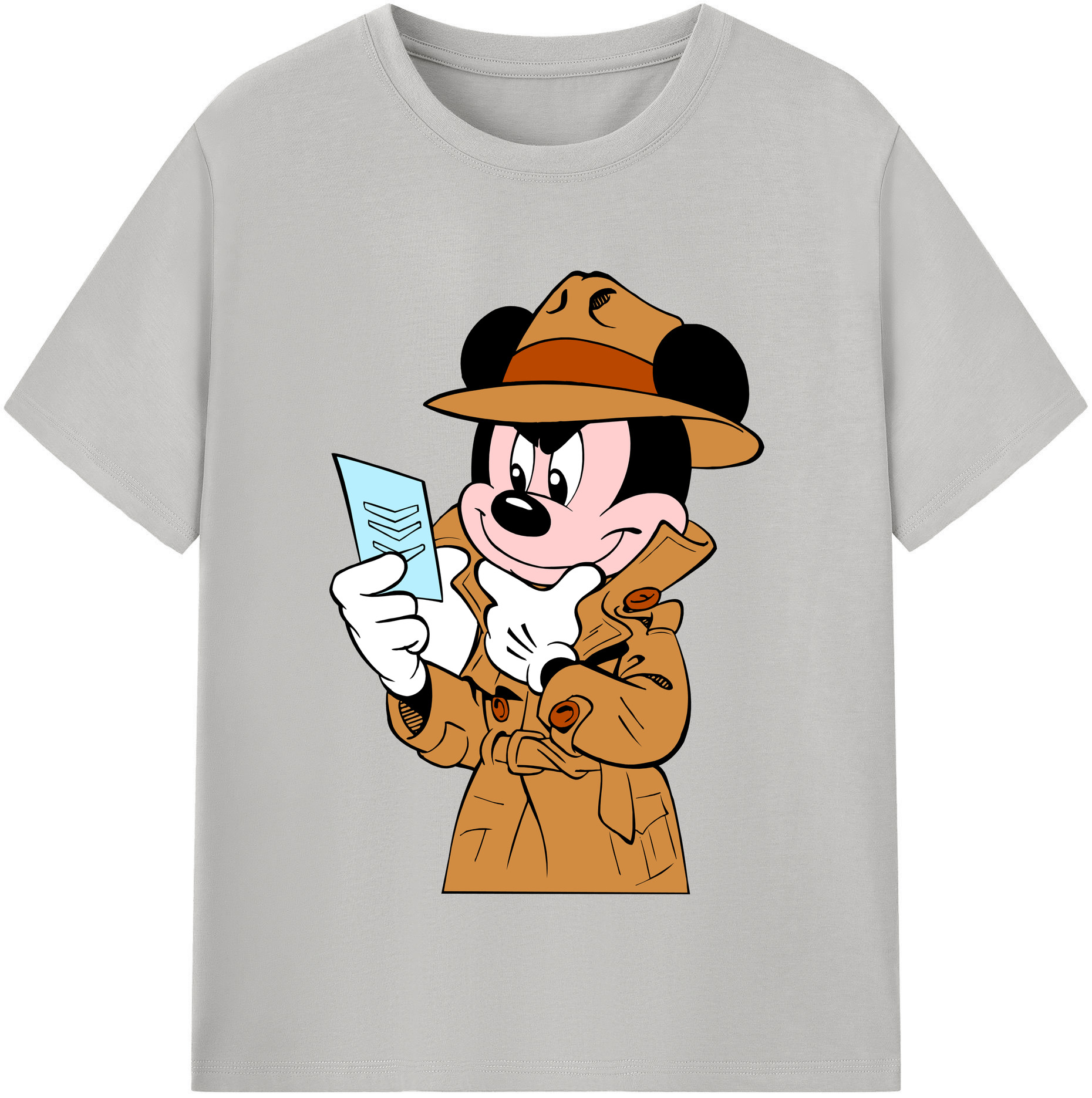 （画像用） ミッキーマウス Mickey Mouse レディースカジュアルプリントTシャツ（綿100％）