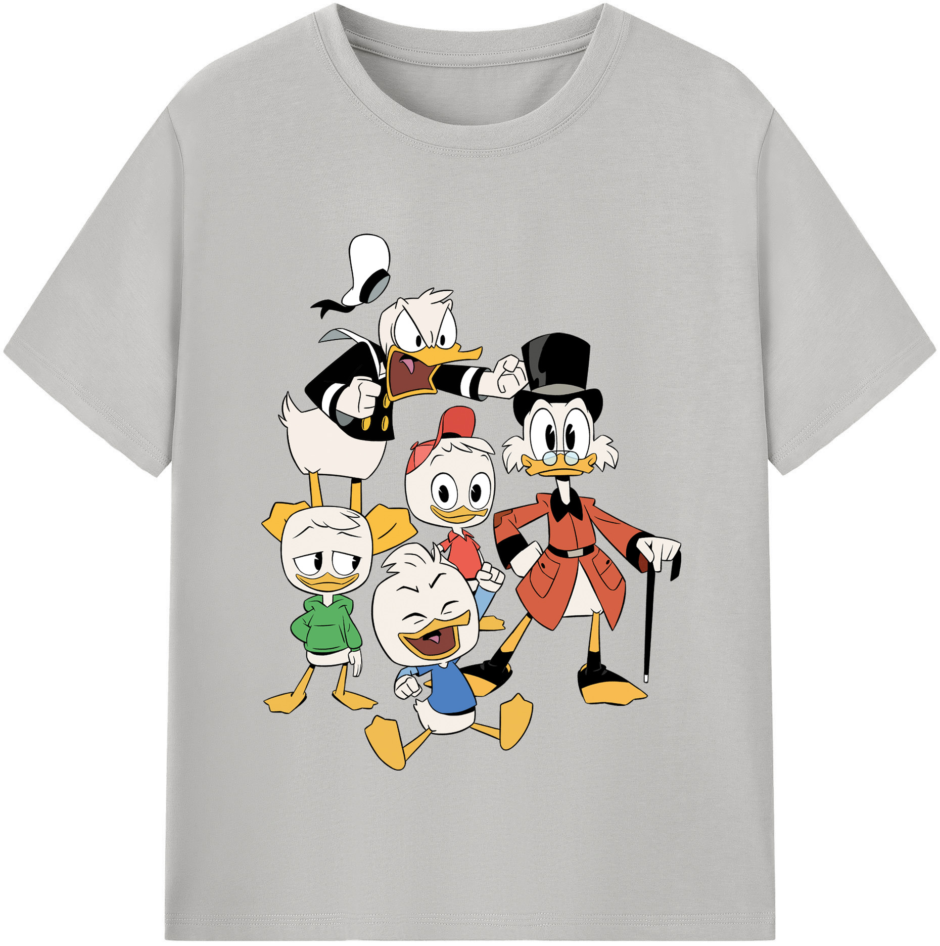 （画像用） ミッキーマウス Mickey Mouse レディースカジュアルプリントTシャツ（綿100％）