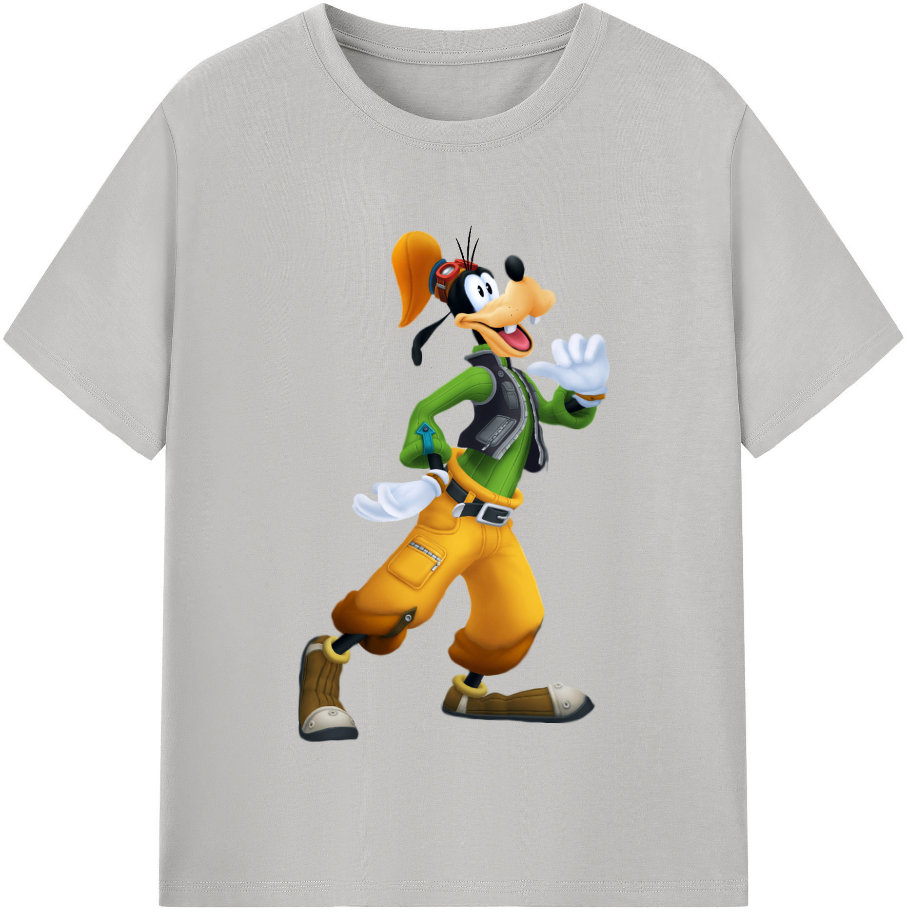 （画像用） ミッキーマウス Mickey Mouse レディースカジュアルプリントTシャツ（綿100％）