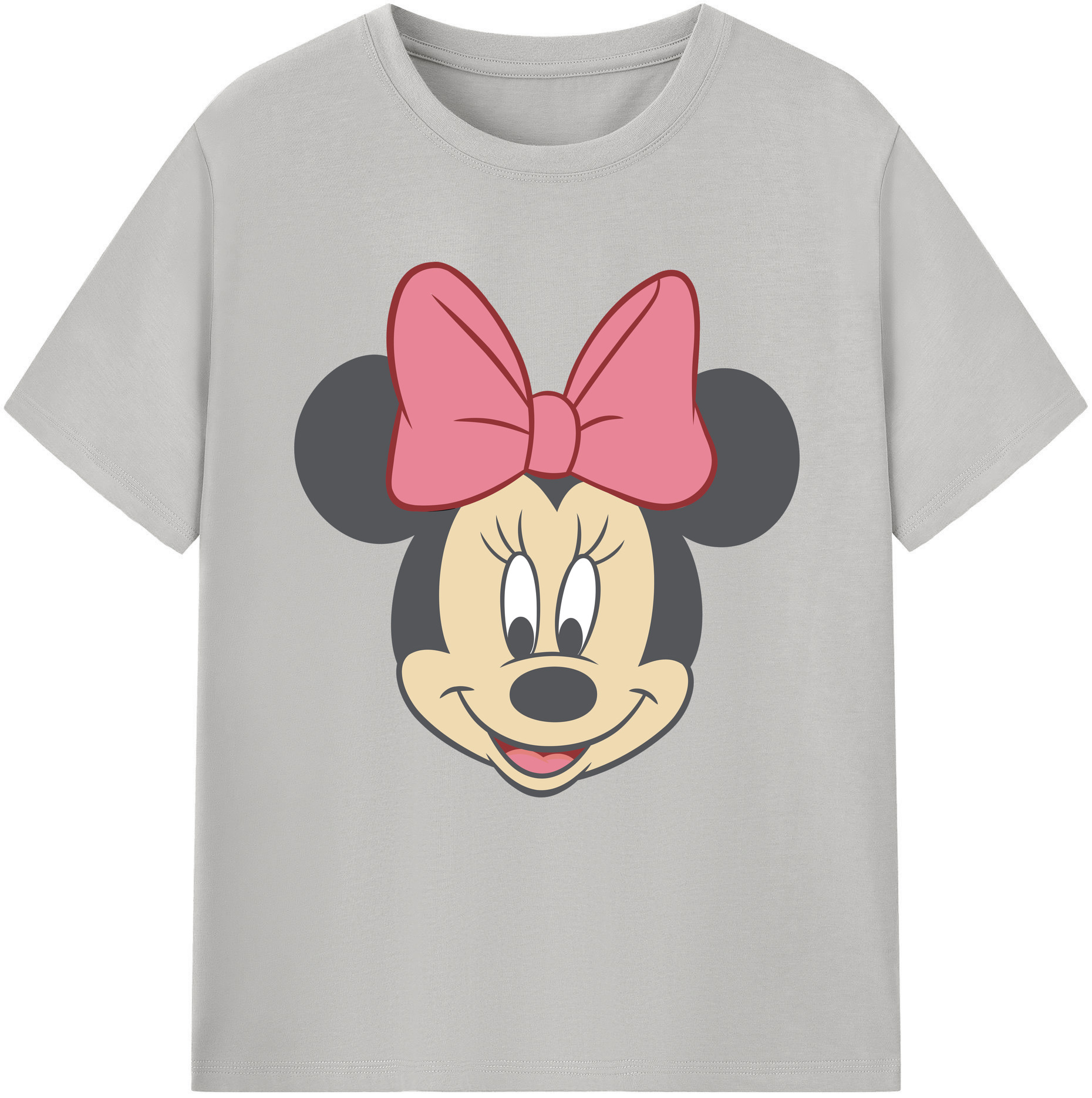 （画像用） ミッキーマウス Mickey Mouse レディースカジュアルプリントTシャツ（綿100％）
