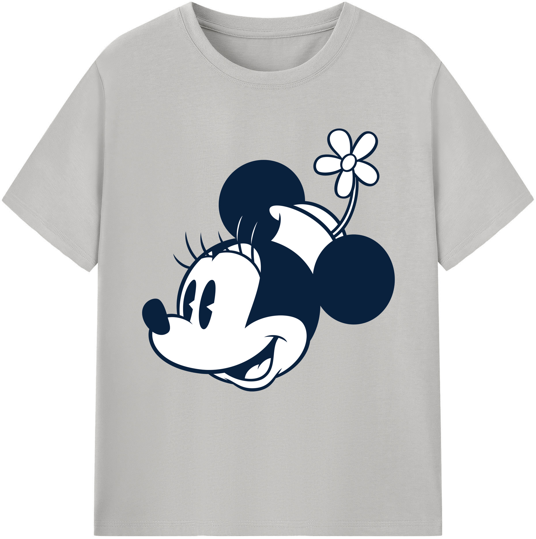 （画像用） ミッキーマウス Mickey Mouse レディースカジュアルプリントTシャツ（綿100％）