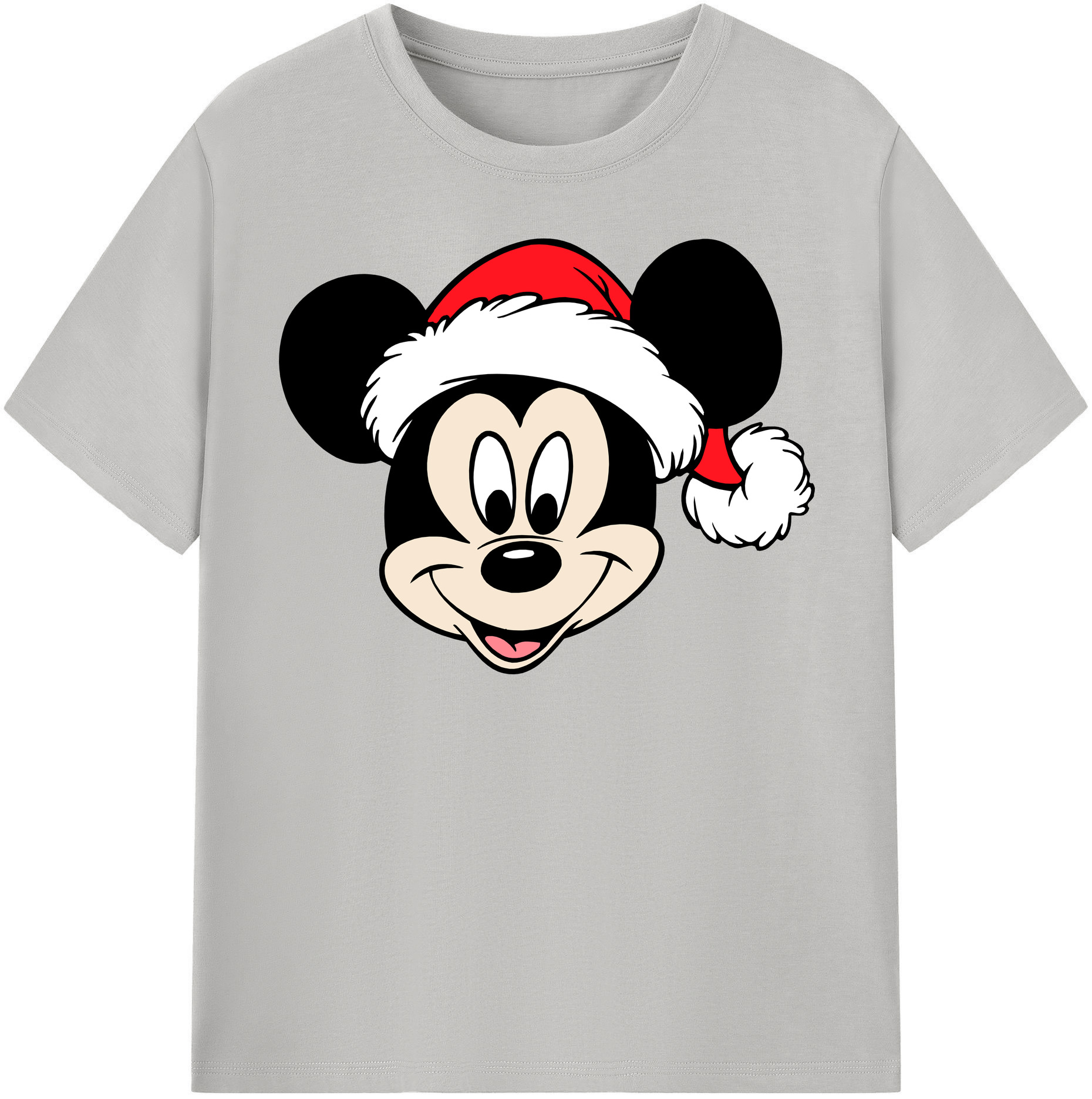 （画像用） ミッキーマウス Mickey Mouse レディースカジュアルプリントTシャツ（綿100％）