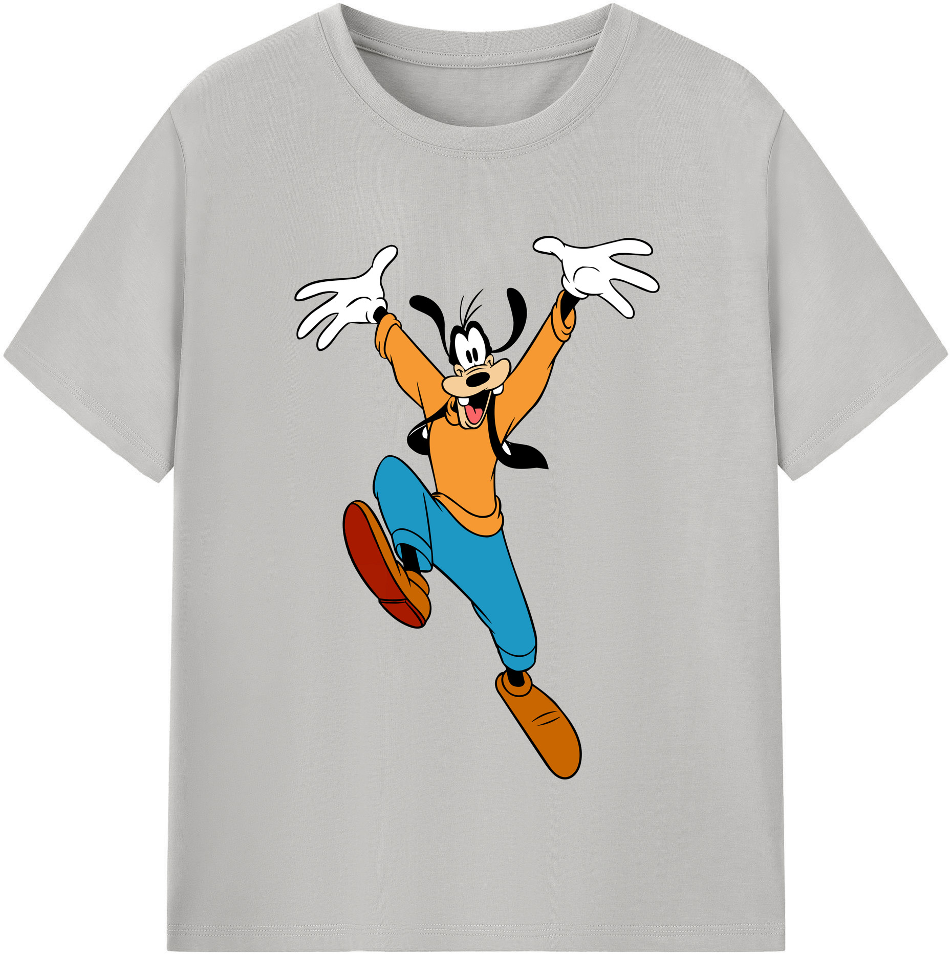（画像用） ミッキーマウス Mickey Mouse レディースカジュアルプリントTシャツ（綿100％）