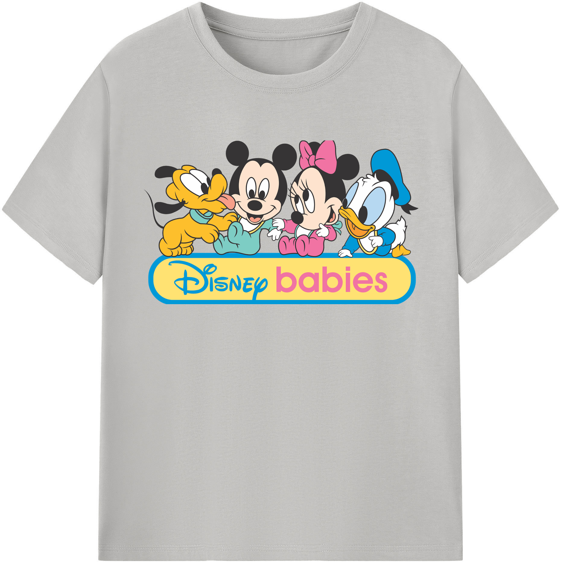 （画像用） ミッキーマウス Mickey Mouse レディースカジュアルプリントTシャツ（綿100％）