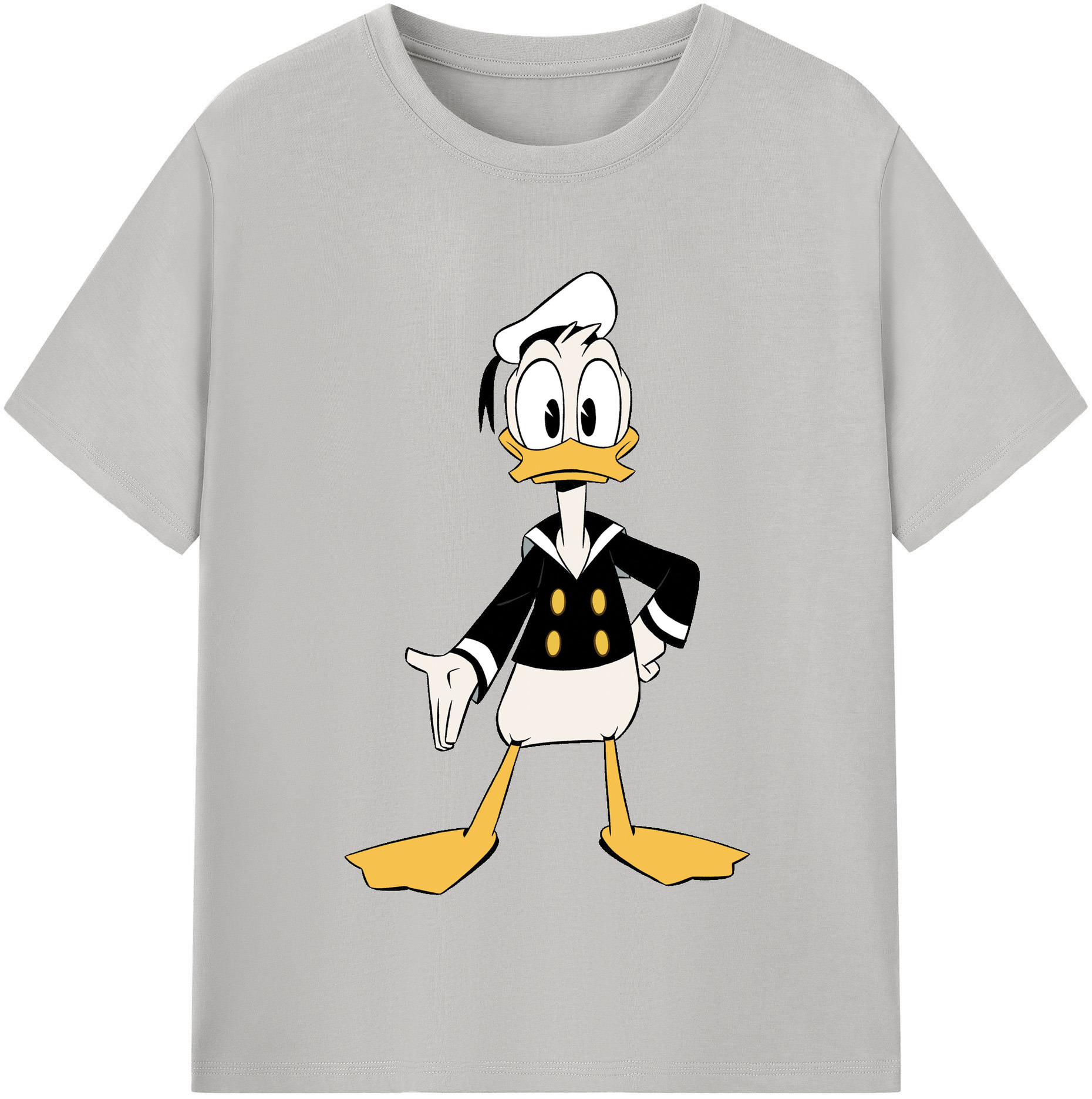 （画像用） ミッキーマウス Mickey Mouse レディースカジュアルプリントTシャツ（綿100％）