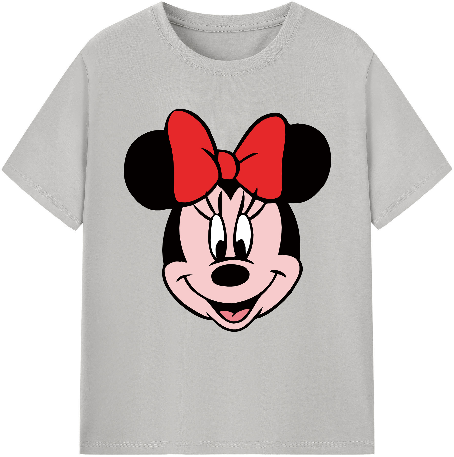 （画像用） ミッキーマウス Mickey Mouse レディースカジュアルプリントTシャツ（綿100％）