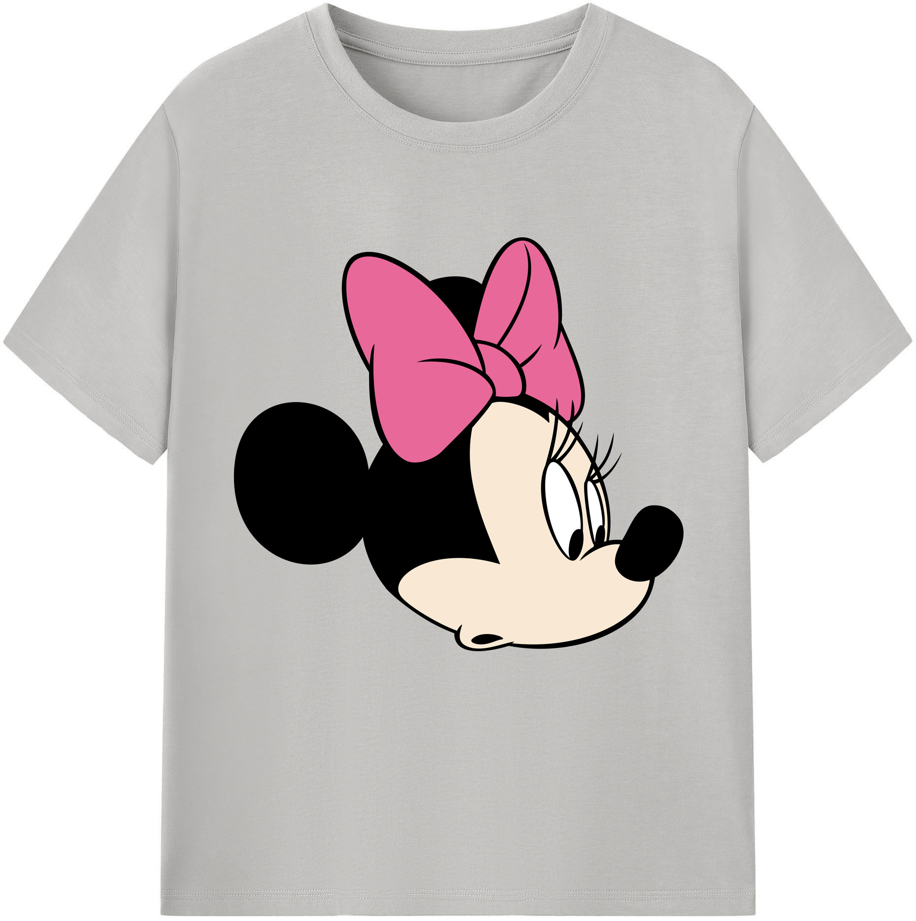（画像用） ミッキーマウス Mickey Mouse レディースカジュアルプリントTシャツ（綿100％）