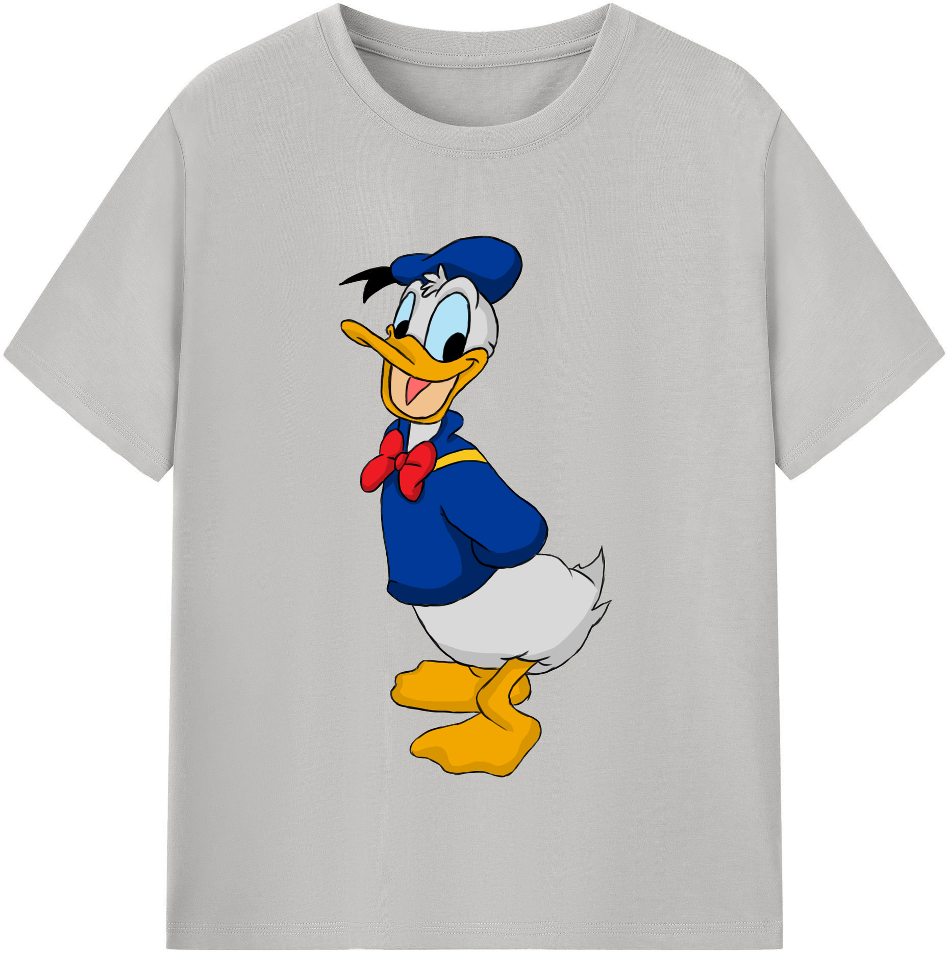 （画像用） ミッキーマウス Mickey Mouse レディースカジュアルプリントTシャツ（綿100％）