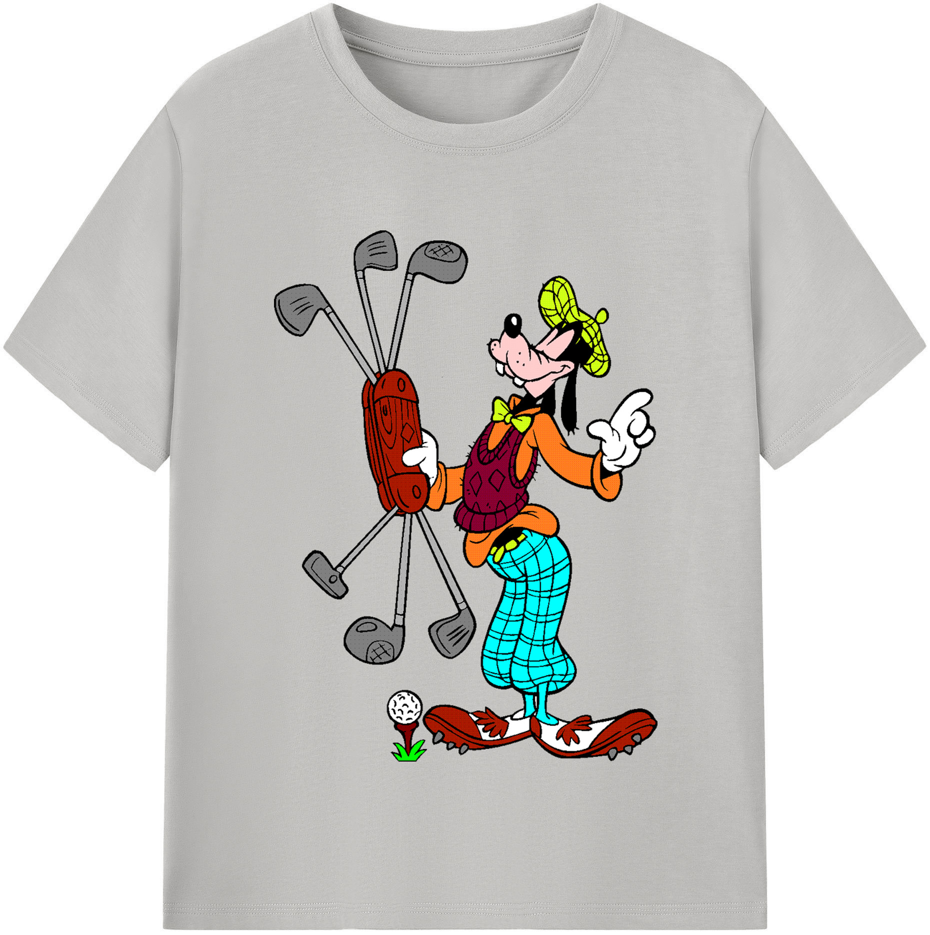 （画像用） ミッキーマウス Mickey Mouse レディースカジュアルプリントTシャツ（綿100％）