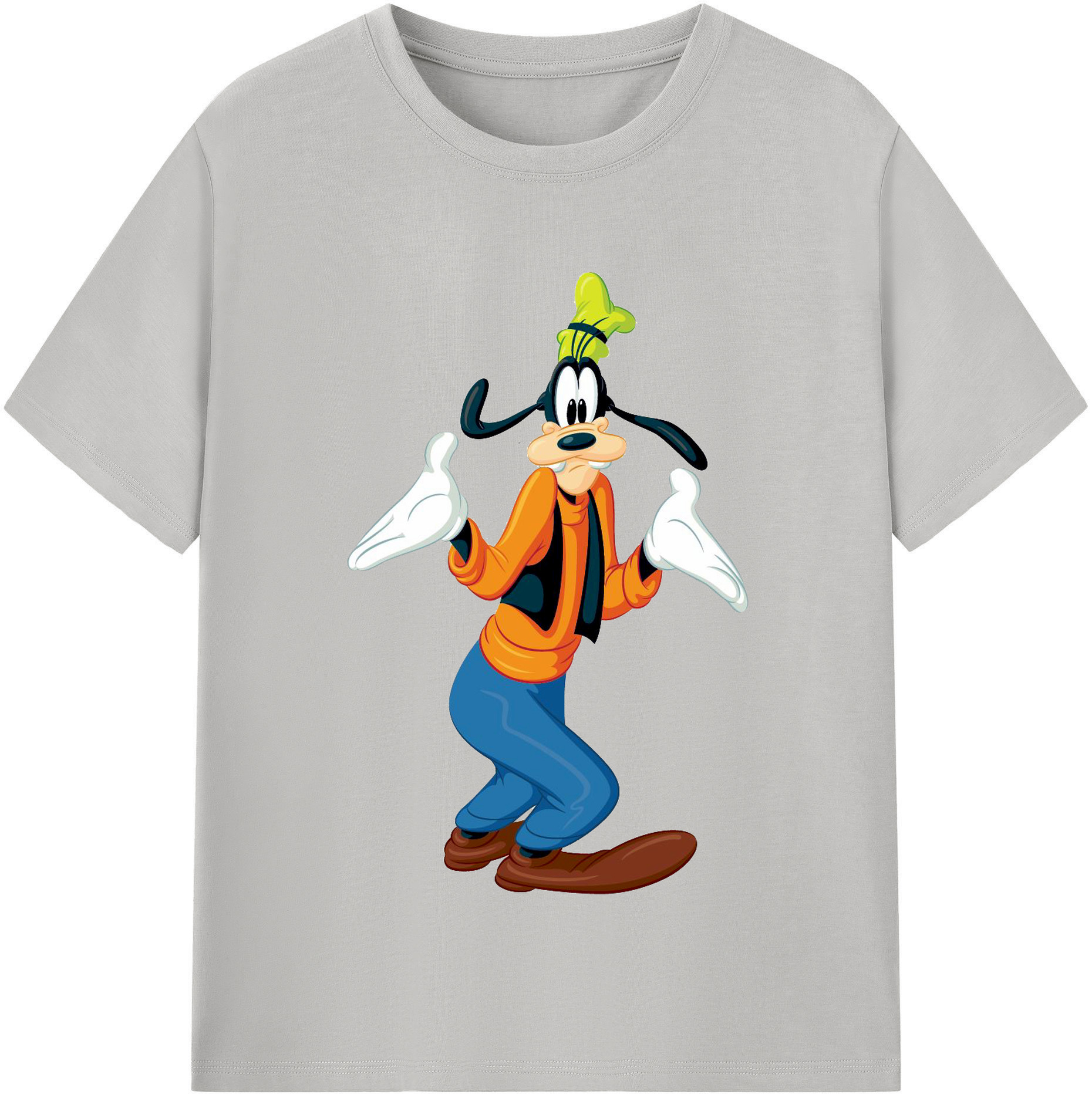 （画像用） ミッキーマウス Mickey Mouse レディースカジュアルプリントTシャツ（綿100％）