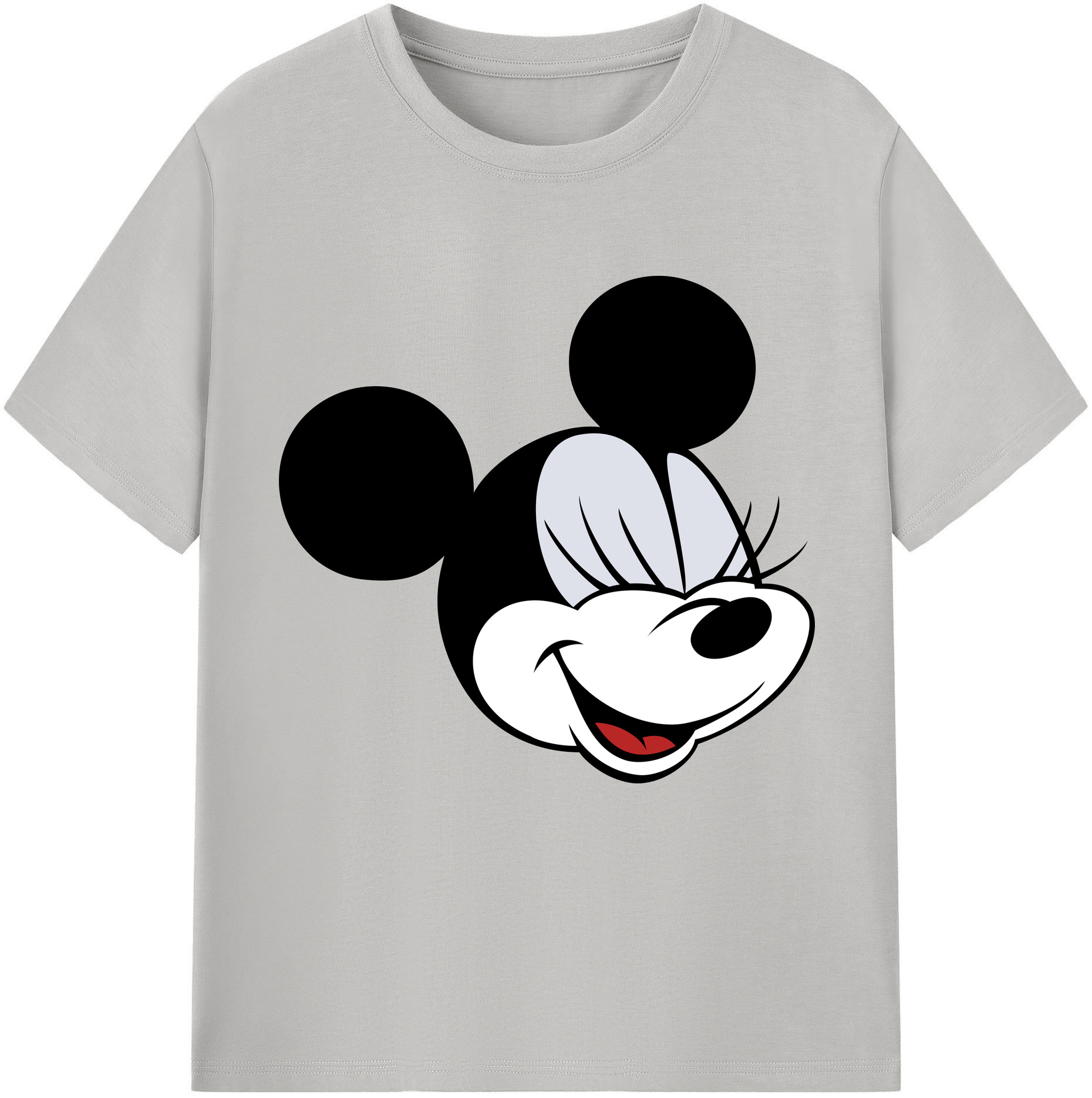 （画像用） ミッキーマウス Mickey Mouse レディースカジュアルプリントTシャツ（綿100％）