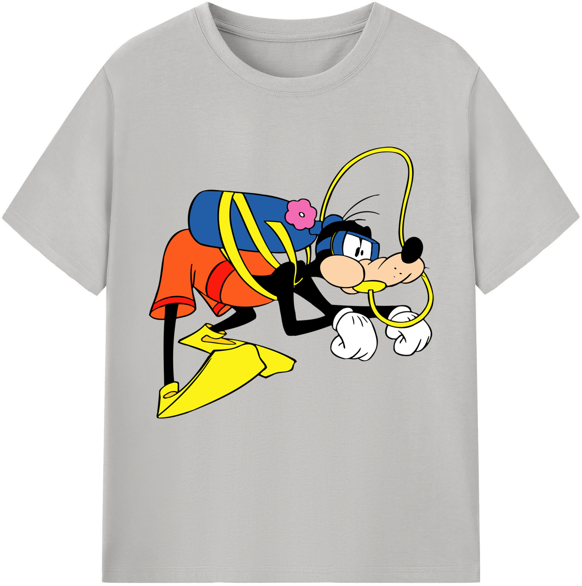 （画像用） ミッキーマウス Mickey Mouse レディースカジュアルプリントTシャツ（綿100％）