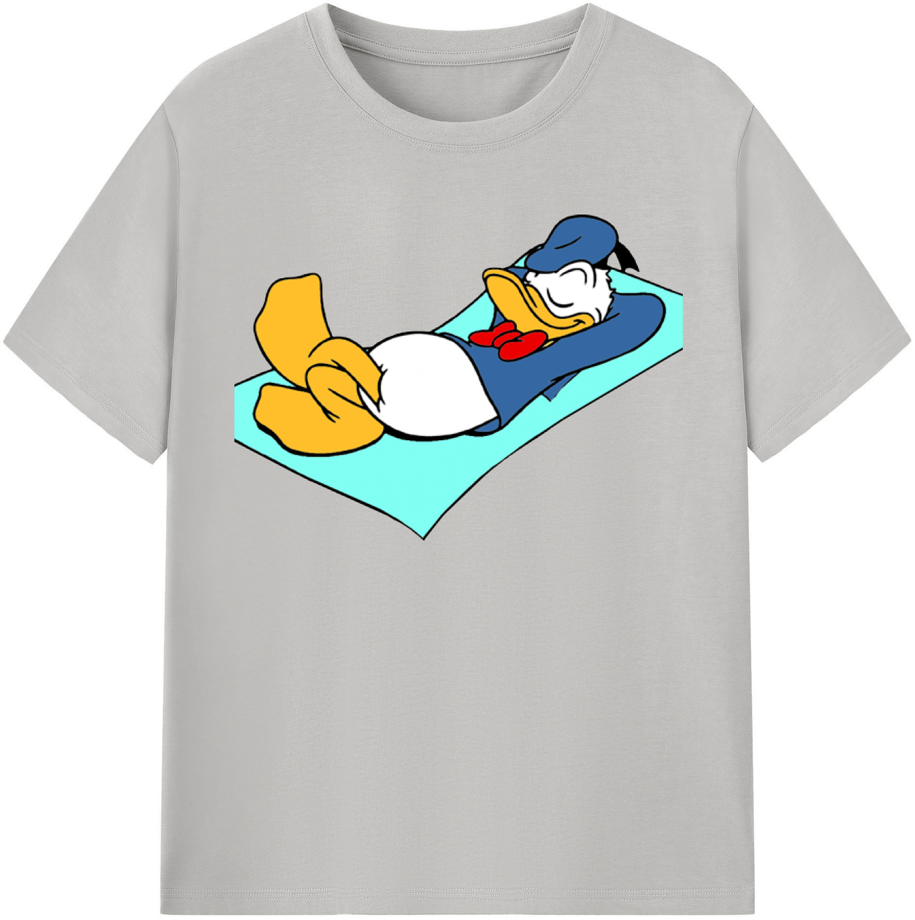 （画像用） ミッキーマウス Mickey Mouse レディースカジュアルプリントTシャツ（綿100％）