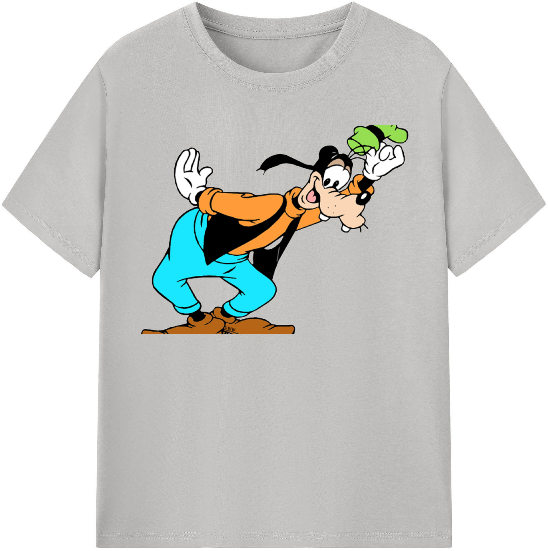 （画像用） ミッキーマウス Mickey Mouse レディースカジュアルプリントTシャツ（綿100％）